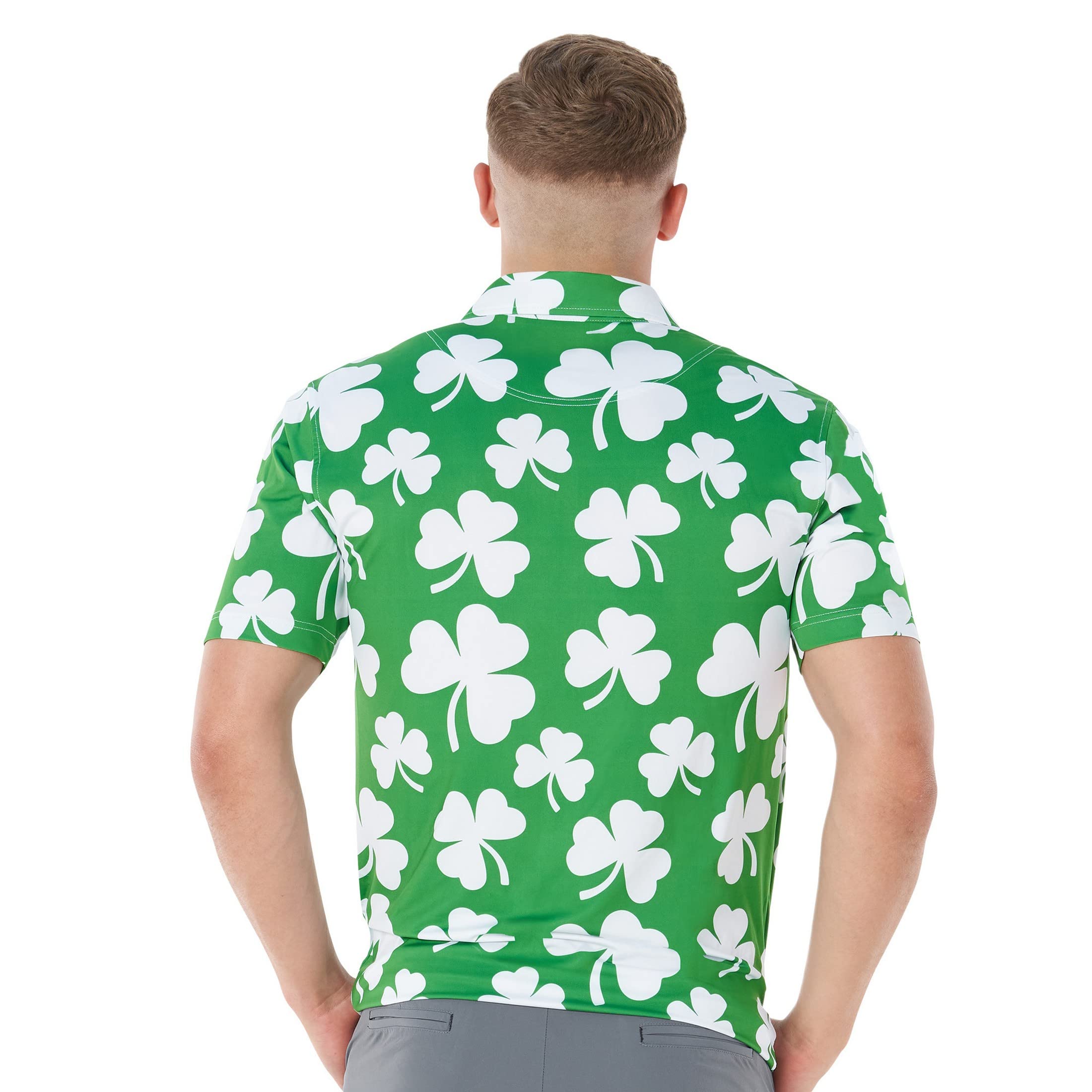 Royal & Awesome Men's Golf Shirts - Funny & Colorful Golf Polos for Men - Bright Design for Golf Course & Casual Wear