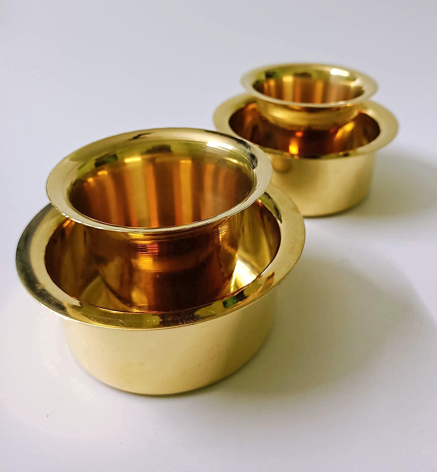 Premium South Indian Coffee Filter & Brass Dabara Set - Traditional Stainless Steel Coffee Maker with Brass Cup for Authentic Filter Coffee | Perfect for Home Brewing, Gifts & South Indian Cuisine Lovers