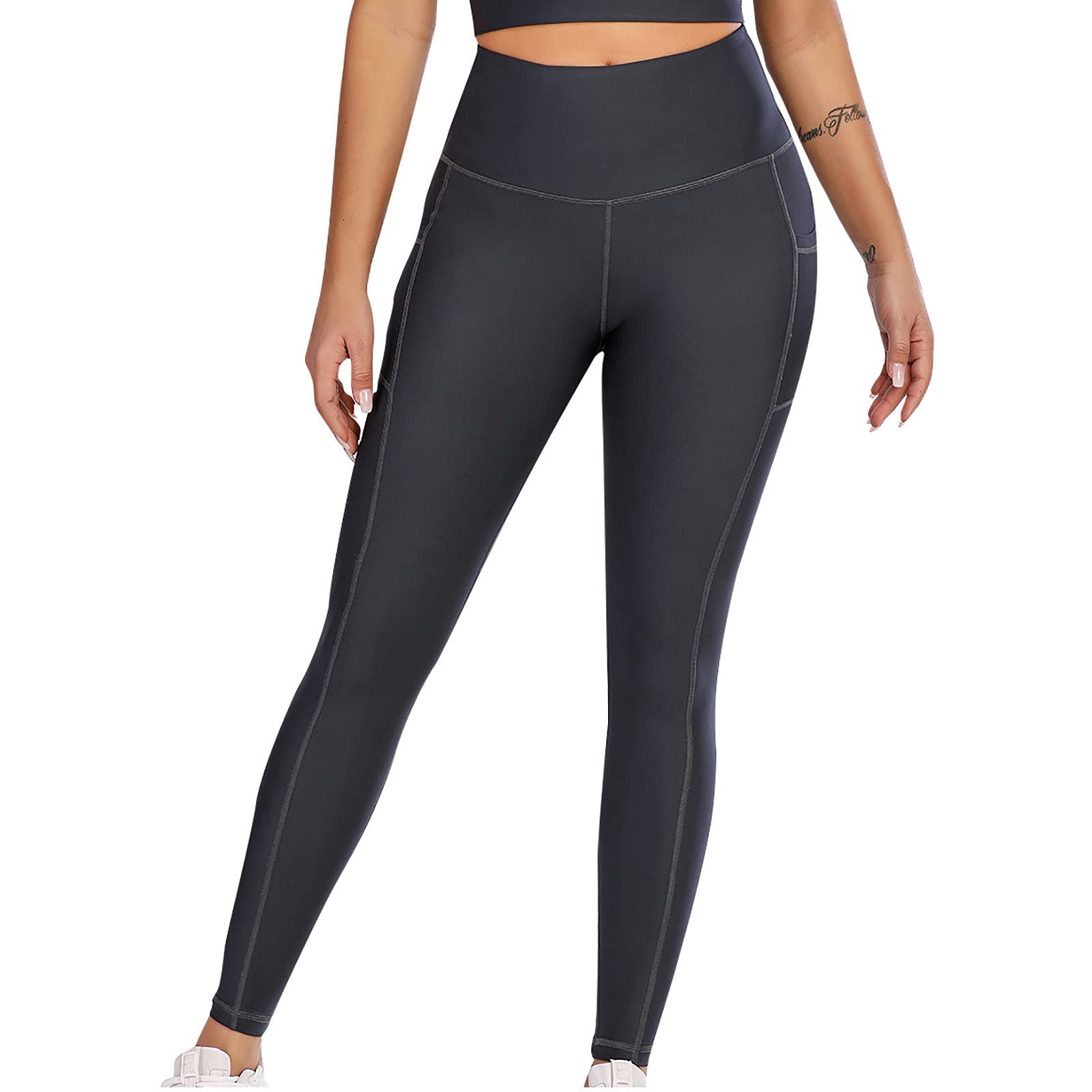 High Waisted Workout Leggings for Women - Seamless Yoga Pants with Tummy Control & Sweat-Wicking Technology | Perfect for Gym, Running & Everyday Wear