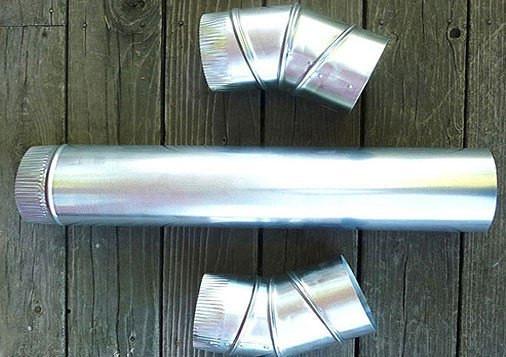 Stainless Steel Straight Pipe & Two 90 Degree Elbows - No Nesting Pipe - for Plumbing, HVAC, and Industrial Applications