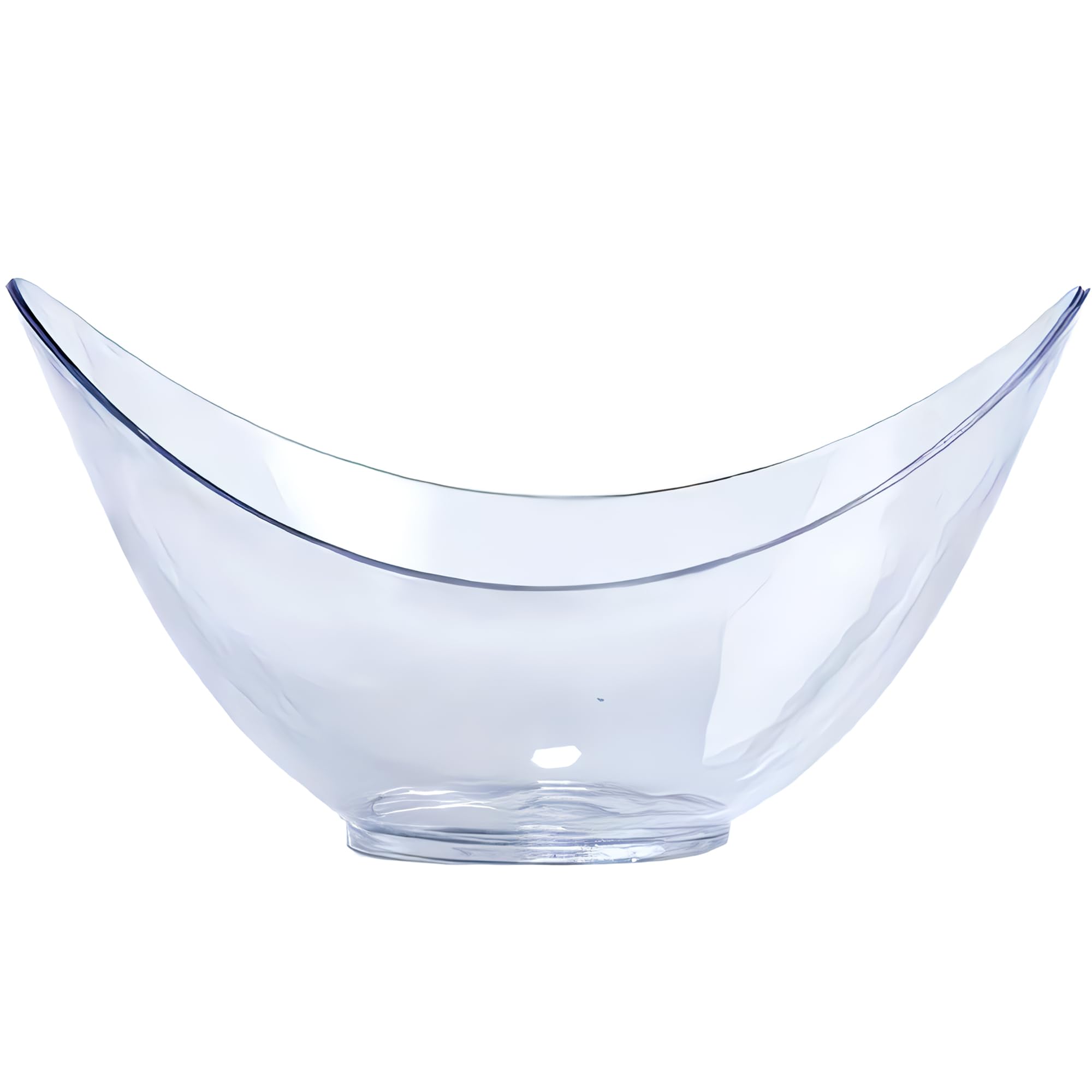 Lillian 12-Pack Clear Mini Plastic Oval Bowls for Snacks, Salads, Desserts | Perfect for Parties, Picnics & Meal Prep | BPA-Free Disposable Serving Bowls