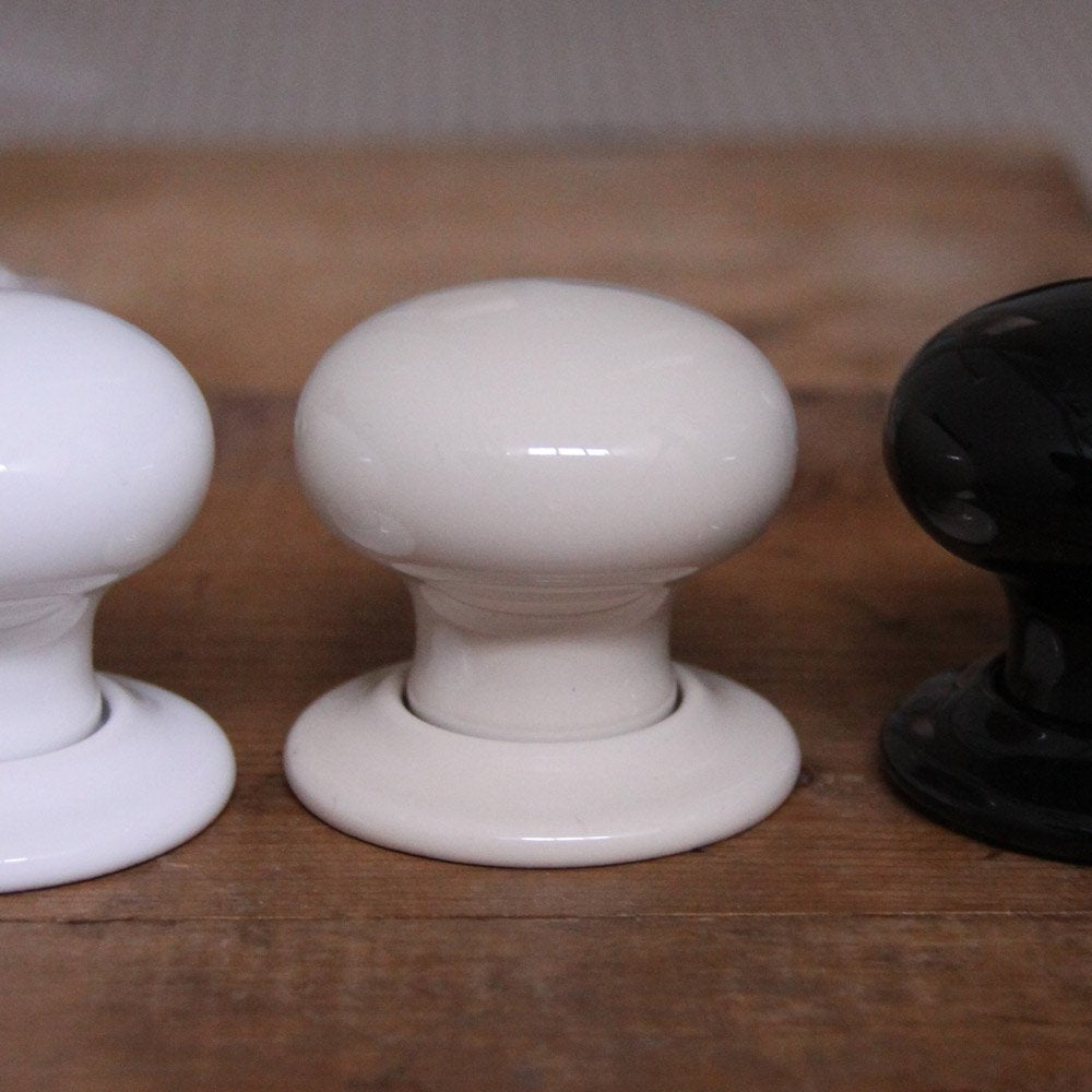 Premium Black Ceramic Door Knobs - Durable & Stylish Hardware for Interior Doors - Perfect for Bedrooms, Bathrooms & Home Decor