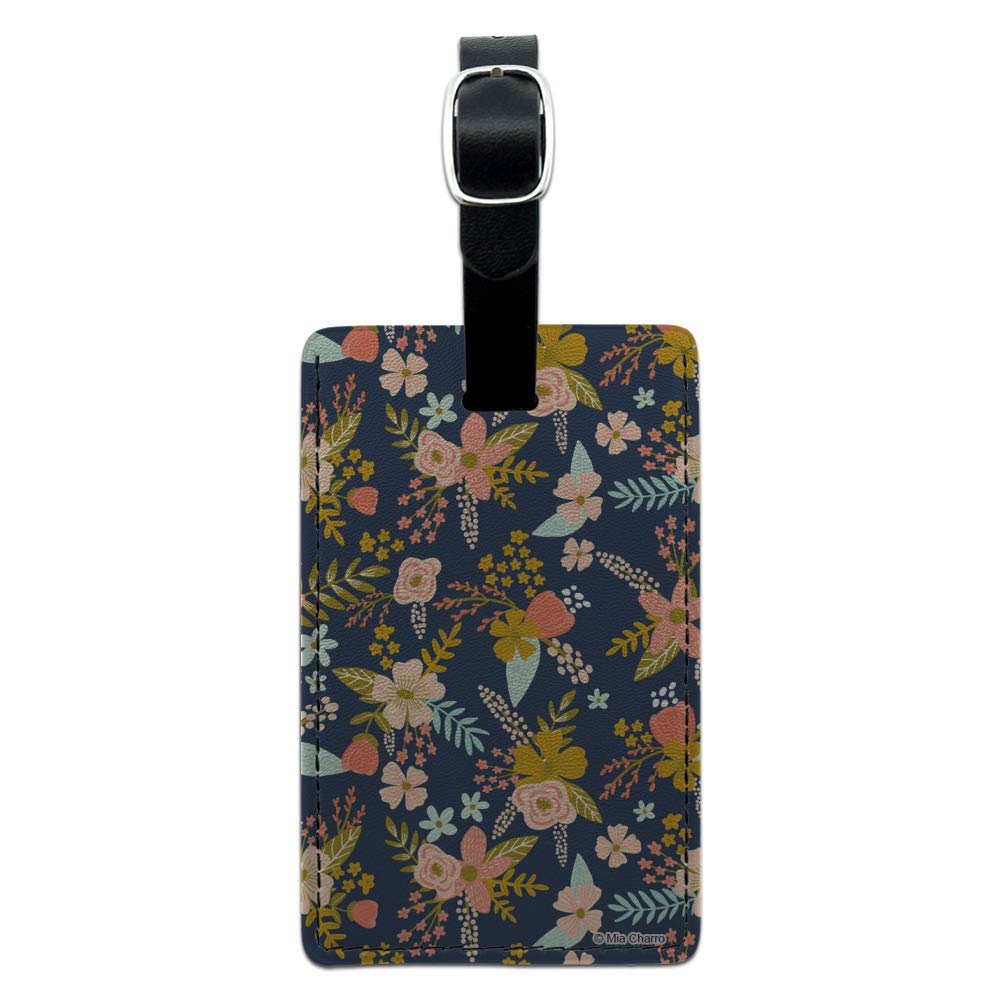 Premium Rectangle Leather Luggage Tag - Personalized ID Card Holder for Suitcases & Carry-On Bags | Perfect for Travel, Business Trips & Vacation Identification