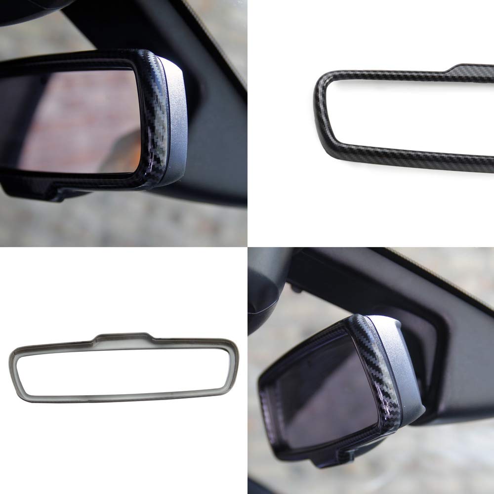 Premium Carbon Fiber Rearview Mirror Frame Cover Trim for Dodge Charger 2015-2023 - Sleek Upgrade for Enhanced Style & Protection (Perfect for Car Enthusiasts & Custom Builds)
