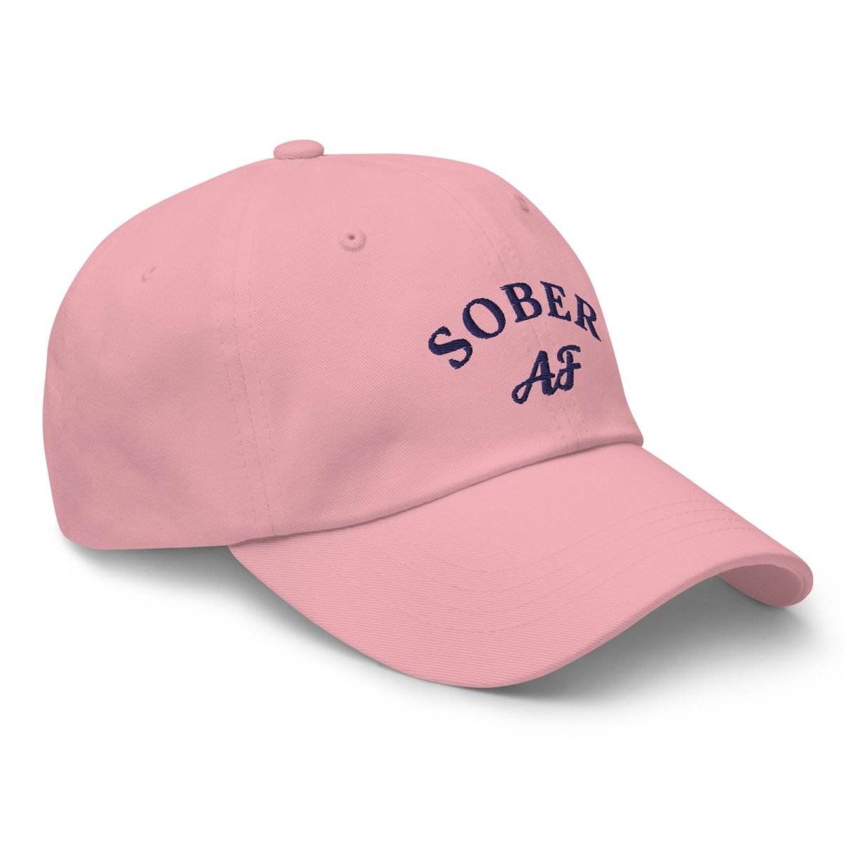 Sober AF Dad Hat - Stylish Sobriety Celebration Light-Colored Cap for AA Meetings, Recovery Milestones & Sober Living