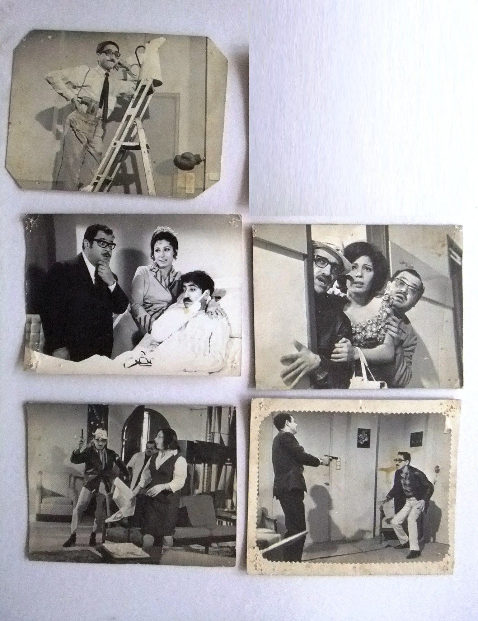 Vintage 1970s Lebanese Arabic Movie Photos - Set of 19 Mesk & Anbar Film Stills Featuring Draid Lahham | Perfect for Film Enthusiasts, Home Decor & Cultural Displays