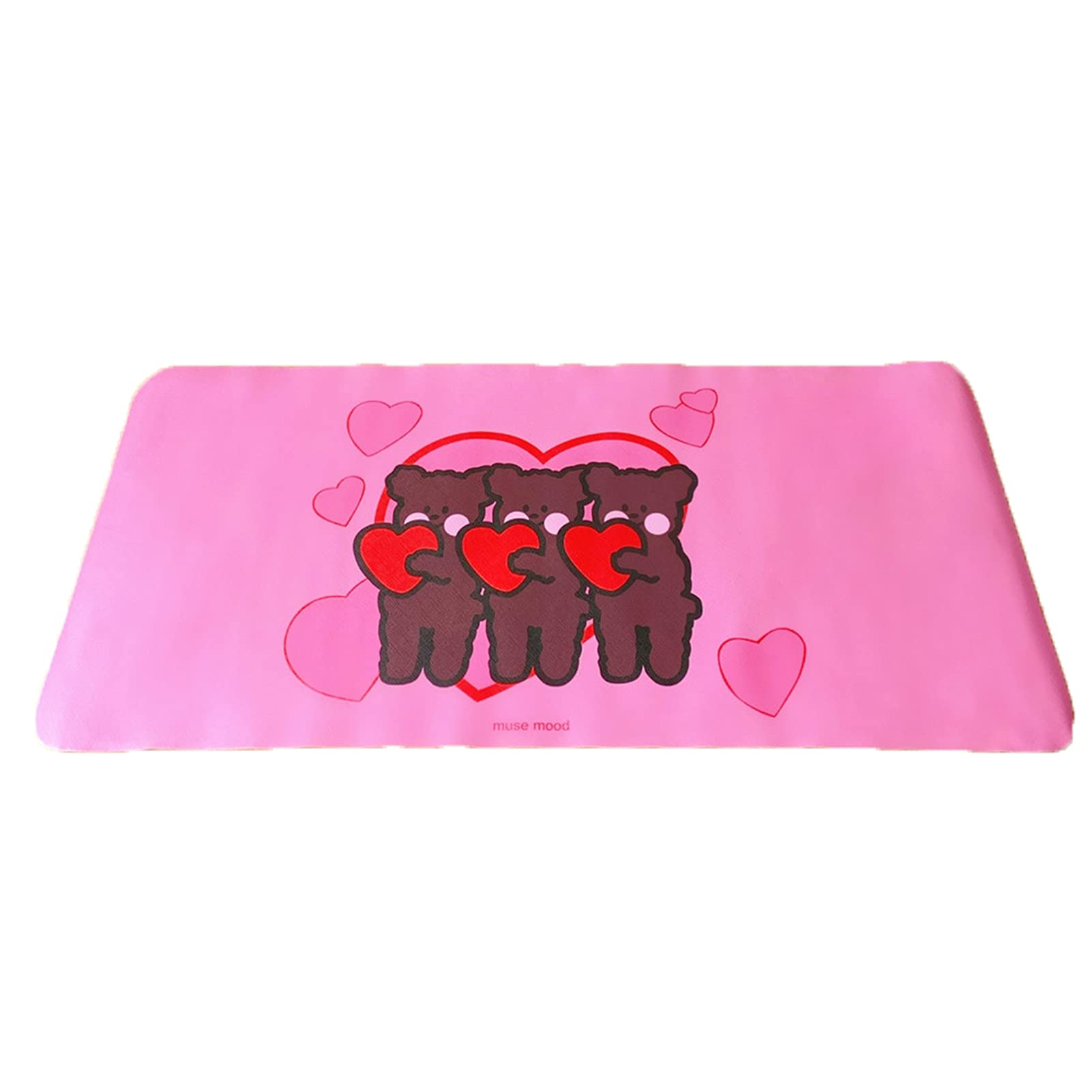 Cute Soft Cartoon Mouse Pad - Non-Slip Waterproof PVC Keyboard Mat for Gaming & Office Use - Perfect for Mechanical Mouse Accessories & Computer Desks
