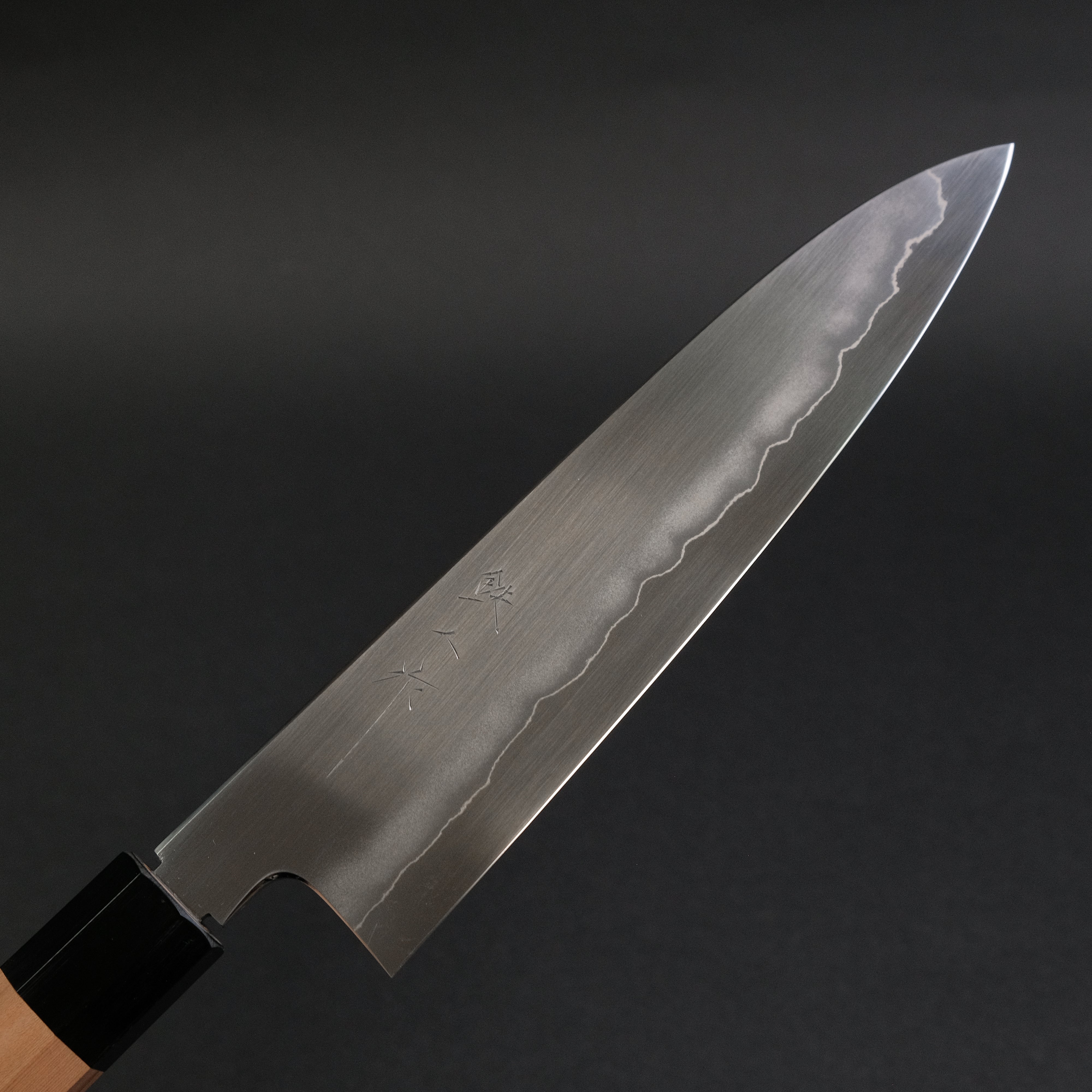 Premium Tetsujin Silver #3 210mm Gyuto Japanese Chef Knife with Yakusugi Cedar Handle - Perfect for Sushi, Meat Cutting & Professional Kitchen Use