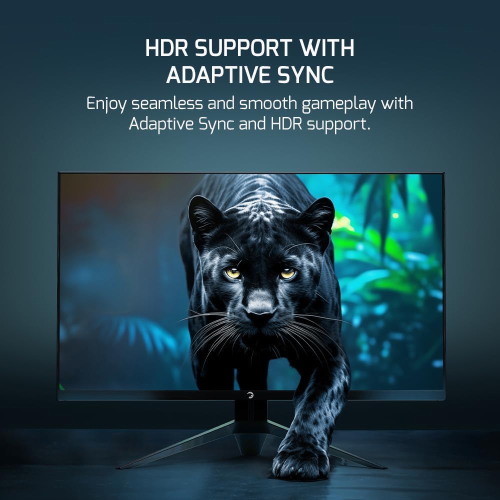 Gamepower Ace A20 27 Inch Gaming Monitor - 75Hz, 1ms Response, Full HD 1080P VA Panel, HDR, Frameless Design, RGB Backlight - Perfect for PC Gaming, Home Office & Entertainment Setup