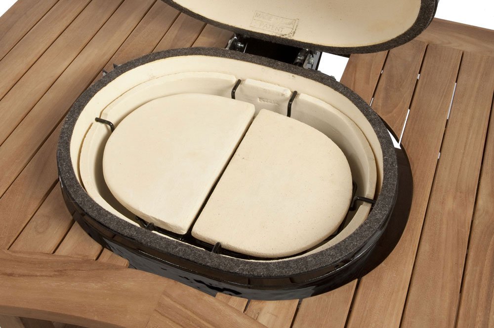 Primo 324 Ceramic Heat Reflector Plates for Primo Oval XL Grill - 2 Pack | Durable Replacement Parts for Even Heat Distribution | Perfect for Backyard BBQs, Grilling & Smoking