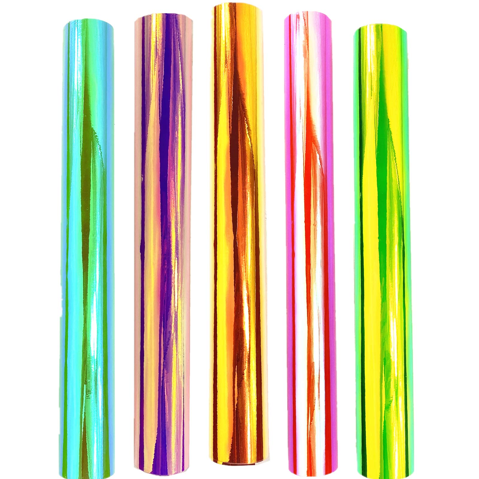 TOOLDECO 5 Sheets Holographic Opal Permanent Vinyl - 12