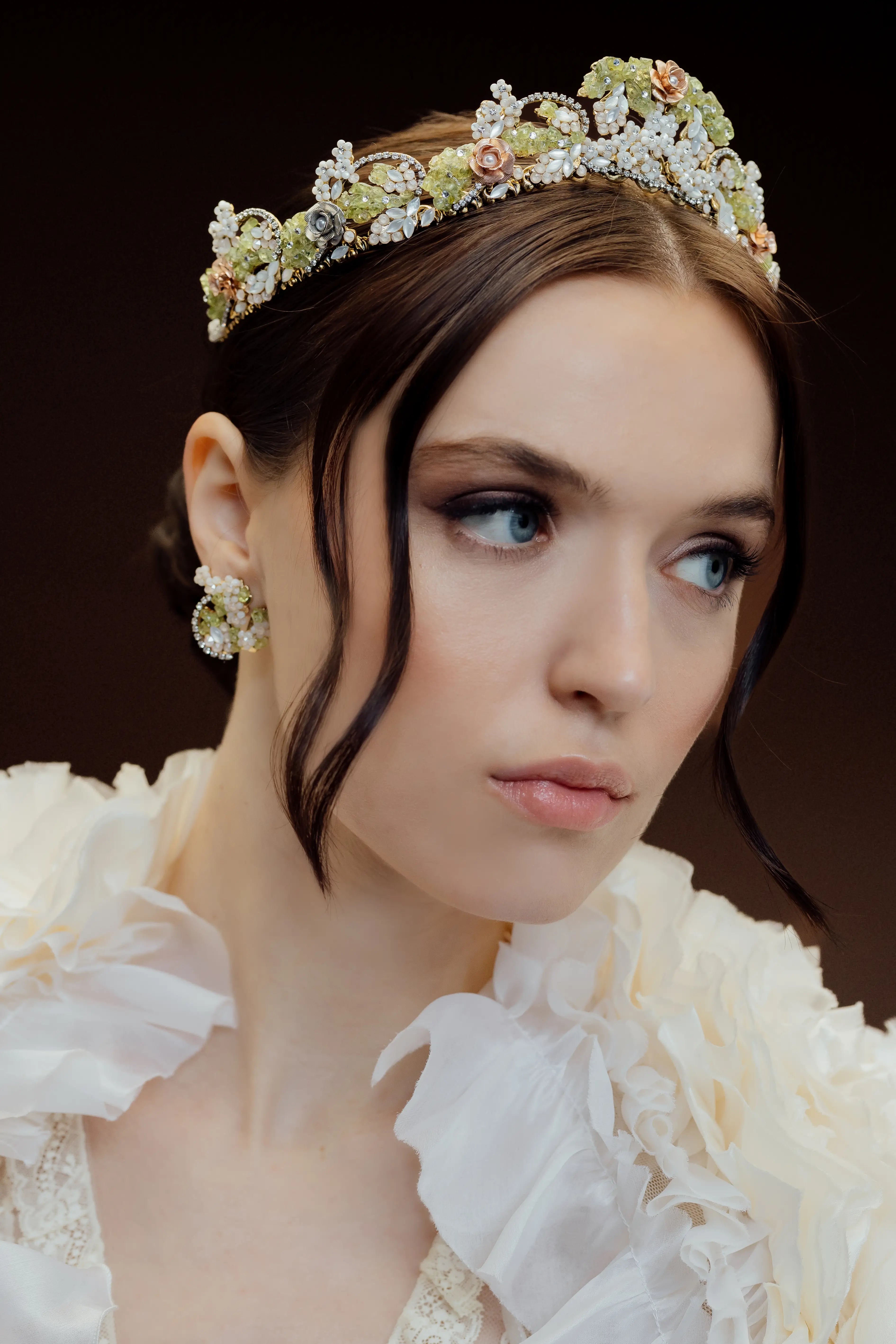 FLAVORELLE CROWN - Elegant Floral Hair Crown for Women | Perfect for Weddings, Prom, Parties & Special Occasions