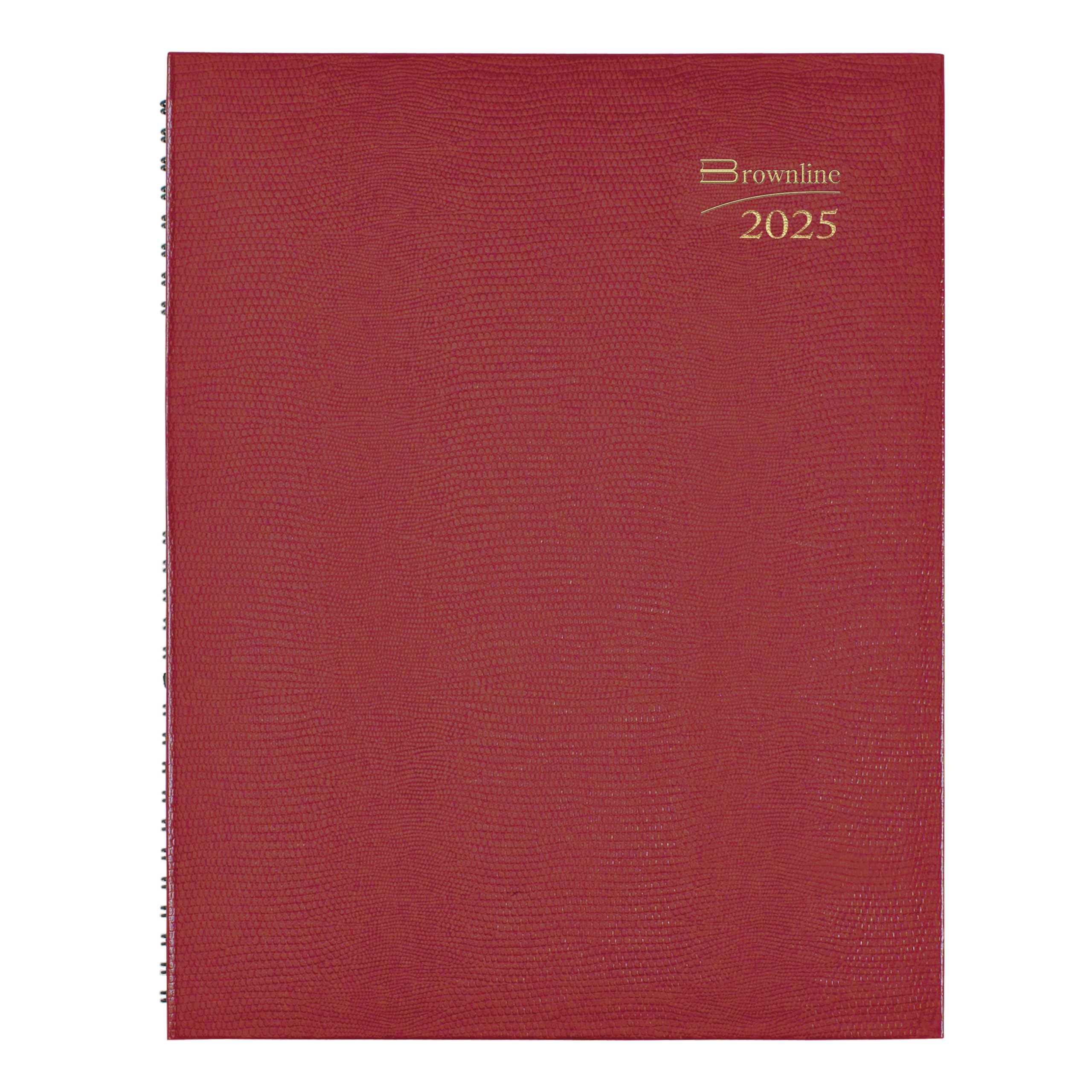 Brownline® 2025 CoilPro™ Weekly Planner - 12 Month Appointment Calendar (January-December) with Twin-Wire Binding, 11