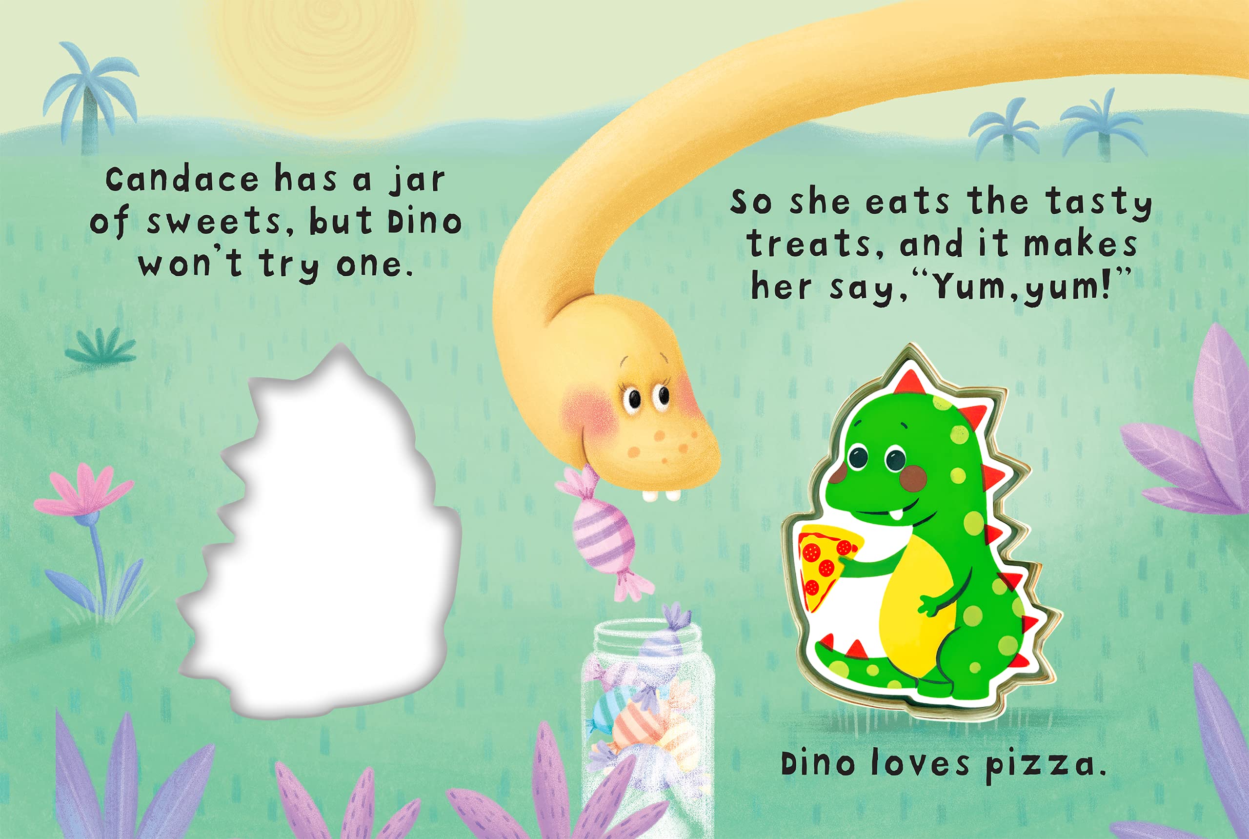 Dino Loves Pizza - Interactive Children's Board Book with Touch & Squeak Features - Soft Squishy & Squeaky Sensory Toy for Toddlers - Perfect for Bedtime Stories, Early Learning & Sensory Play