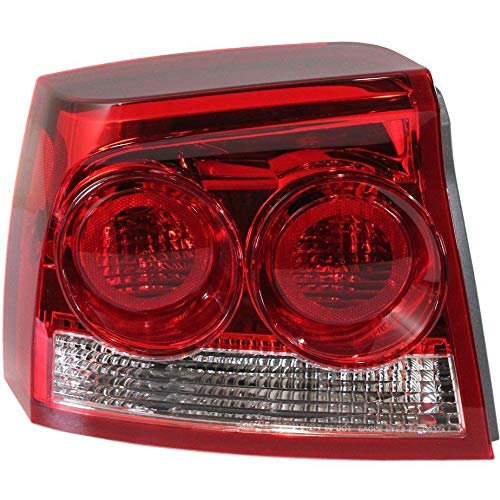 Parts Galaxy Tail Light for 2009-2010 Dodge Charger Driver Side - Replacement LED Brake Light Assembly - Perfect for Night Driving & Enhanced Safety