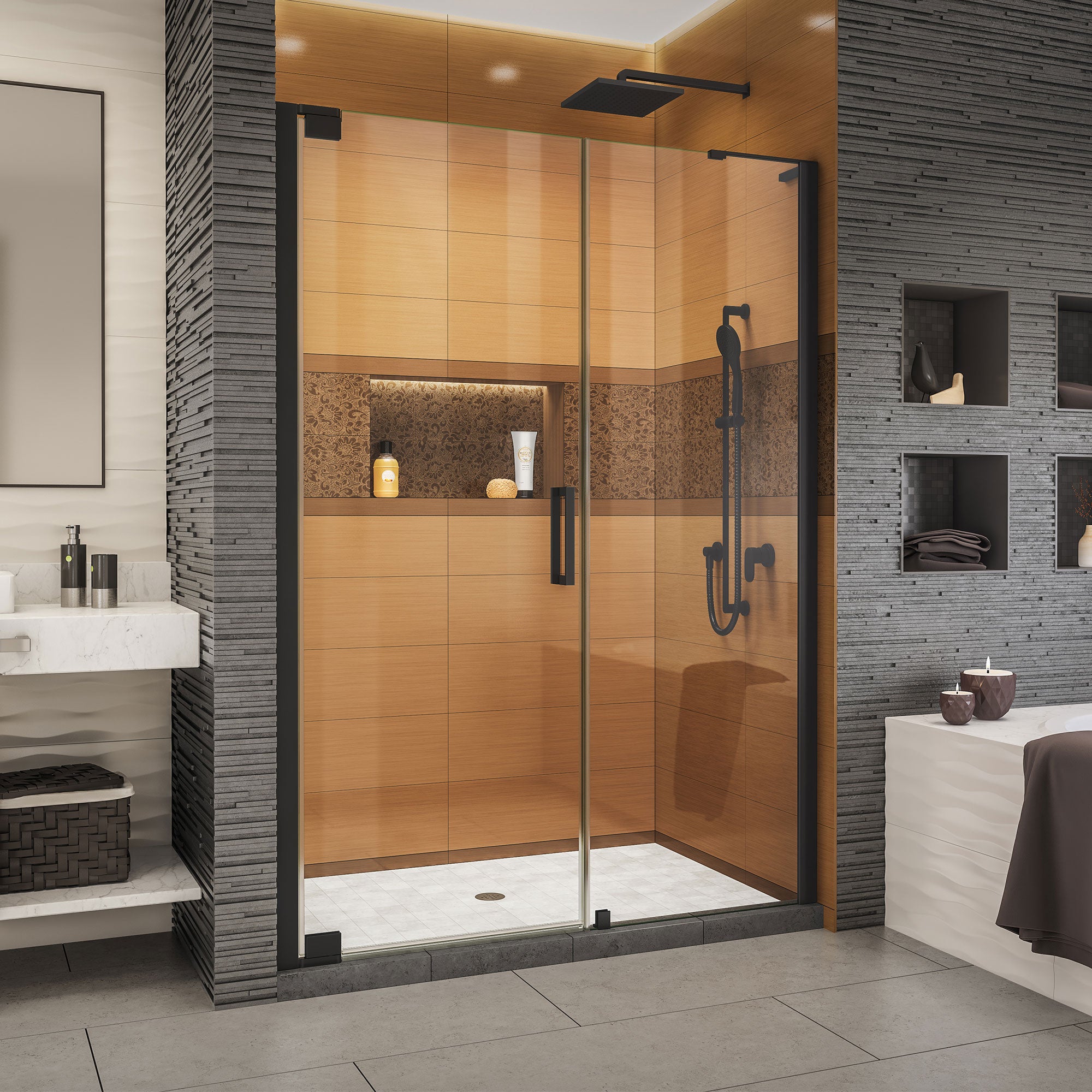 DreamLine Elegance LS Frameless Pivot Shower Door 49-51