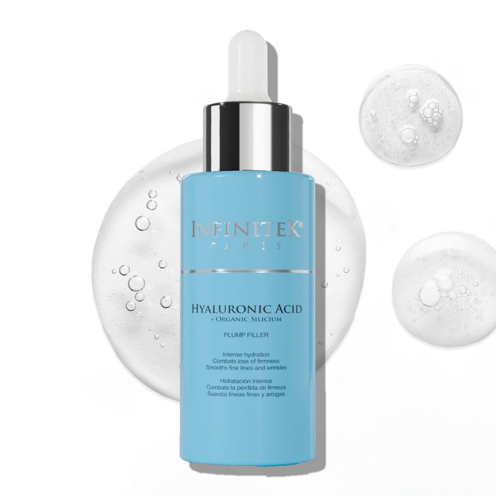 Organic Hyaluronic Acid Serum for Face - 1 Fl Oz Anti-Aging Moisturizer with Organic Silicon | Hydrating Facial Serum for Radiant Skin | Perfect for Daily Skincare Routine & Nighttime Hydration