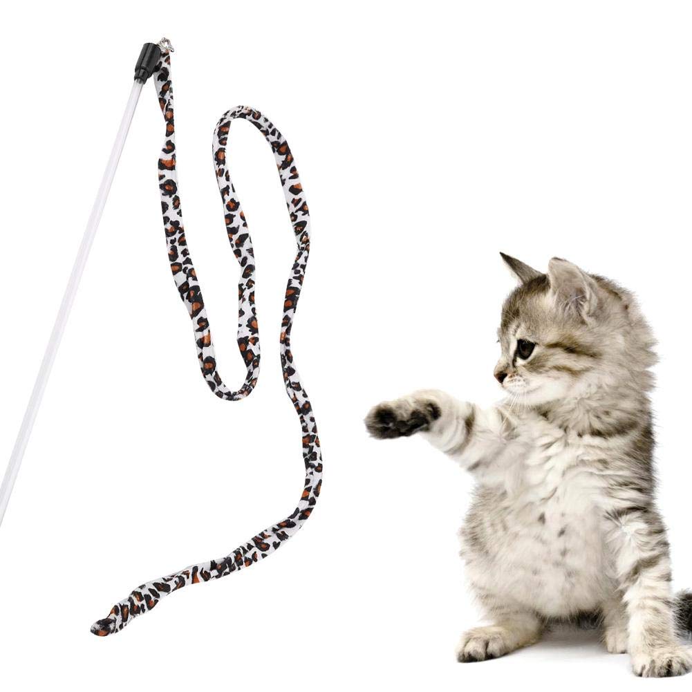 Interactive Cat Feather Wand Toy with Bell - Large Smart Kitty Teaser Wand for Indoor Cats, Kitten Chase Exercise & Play - Perfect for Bonding & Active Playtime at Home