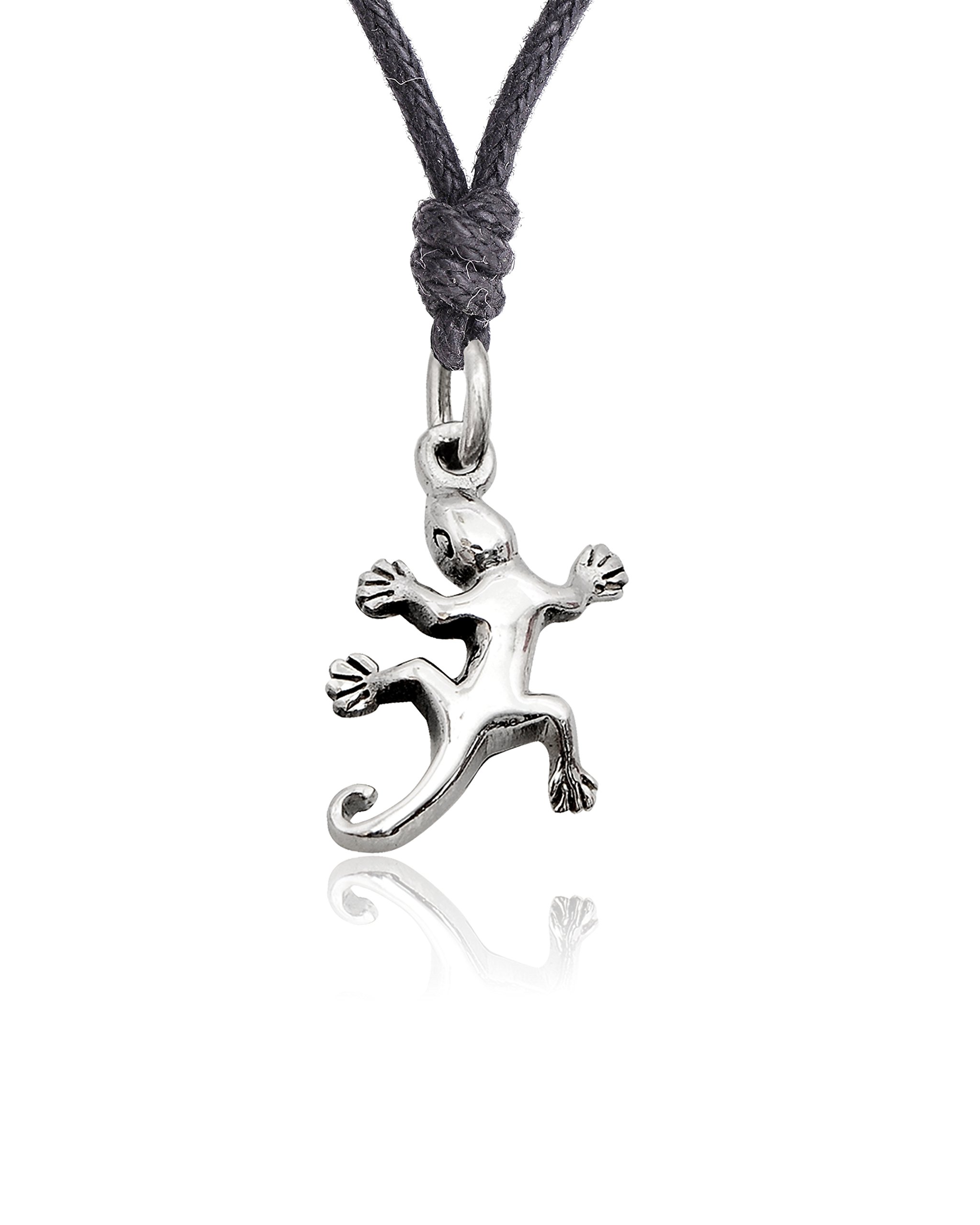 Sterling Silver Lizard Charm Necklace for Reptile Lovers - Perfect Gift