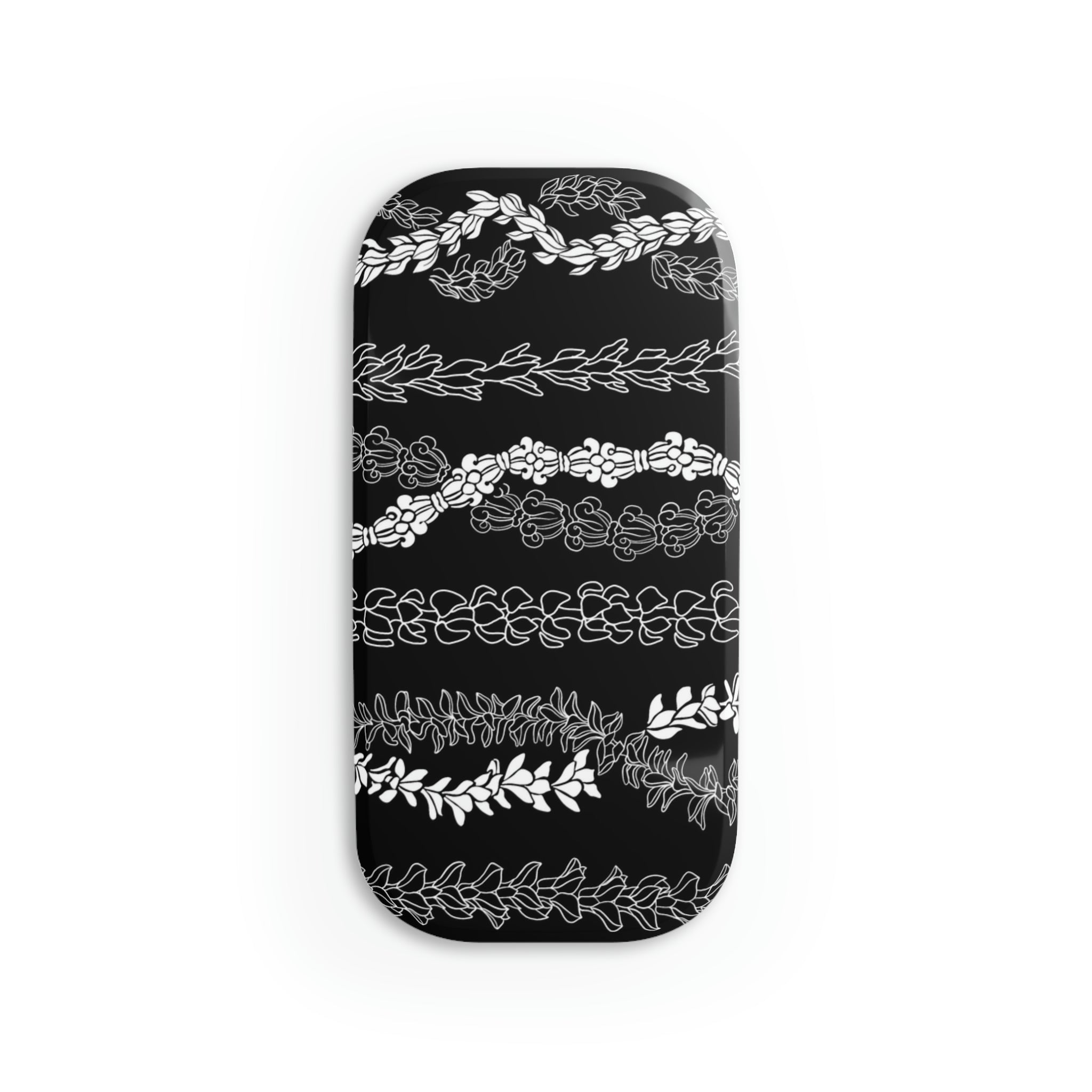 Forever Lei 'Ele'ele Phone Grip with Click-On Function - Secure & Stylish Phone Holder for One-Handed Use, Perfect for Commuting, Shopping, and Outdoor Activities