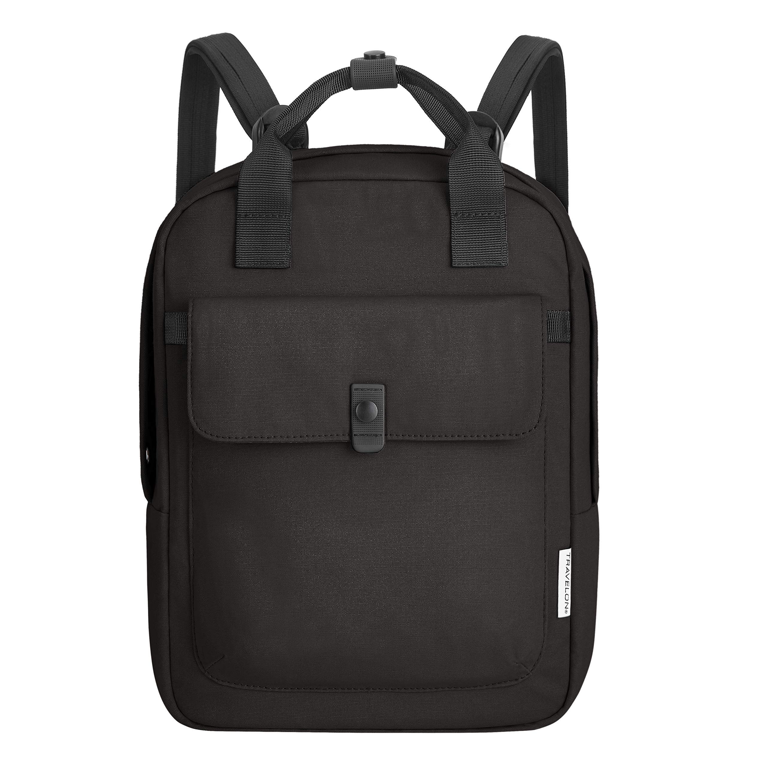 Travelon Anti-Theft Origin Small Backpack - Secure & Lightweight Travel Daypack for Women & Men - Perfect for Commuting, Hiking & Urban Exploration