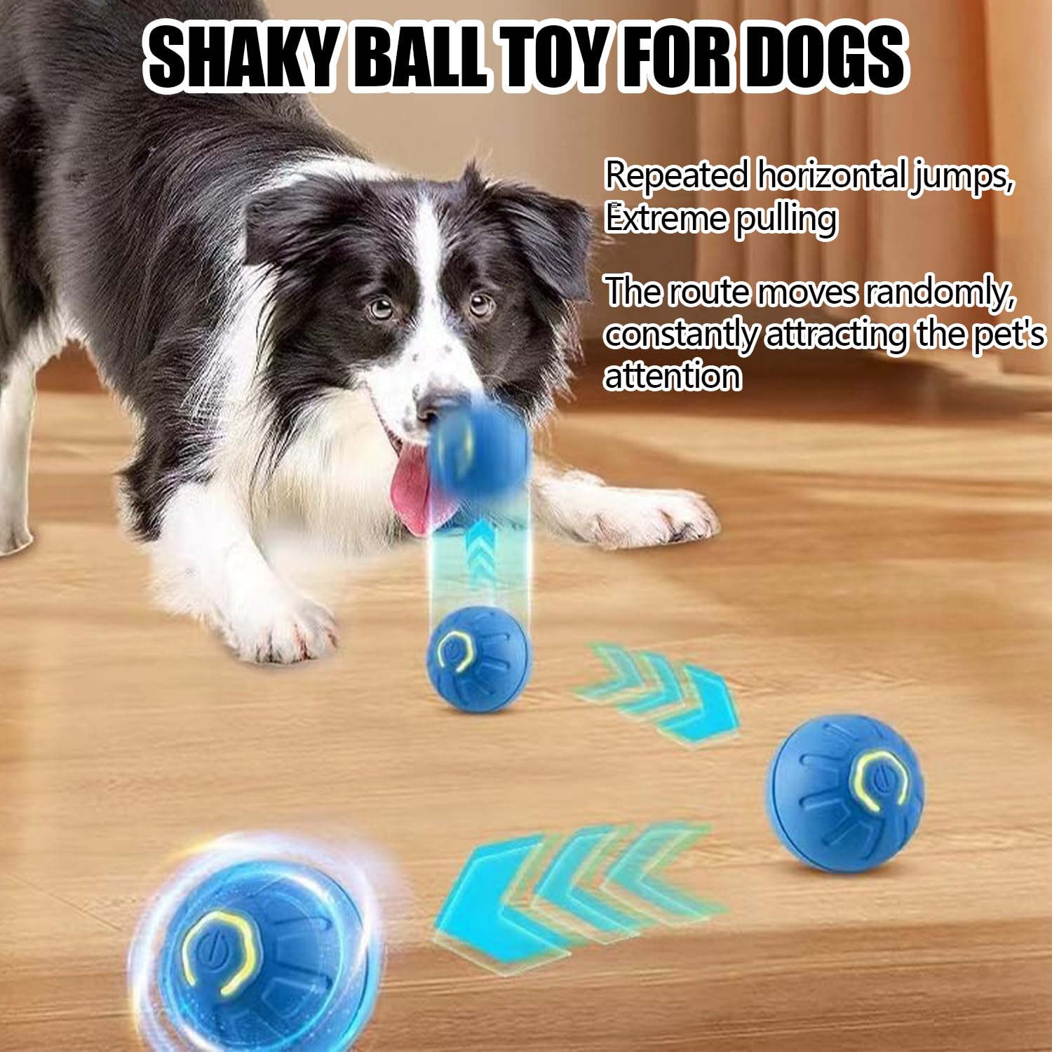 Interactive Shaky Vibrating Ball Toy for Dogs - Automatic Moving & Shaking Dog Ball for Playtime, Training & Exercise - Fun Pet Toy for Small & Large Breeds