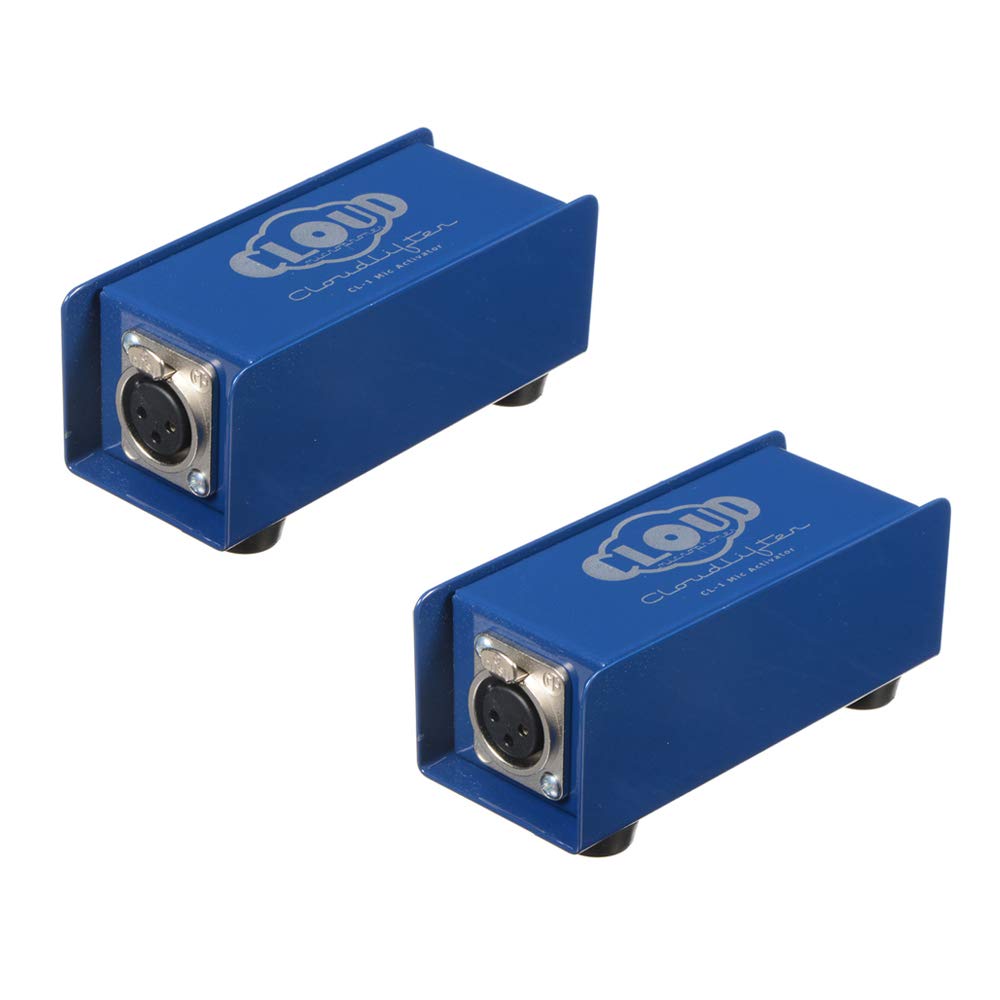 Cloud Microphones Cloudlifter CL-1 Mic Activator (2-Pack) Bundle - Professional Microphone Preamplifier for Condenser Mics - Perfect for Podcasting, Voiceovers & Home Studio Recording