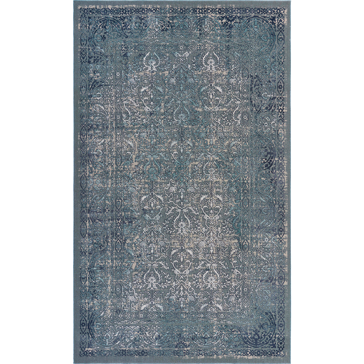 Imagine Blue Rug - Soft Plush Area Rug for Living Room, Bedroom, Nursery - Non-Slip Comfortable Floor Mat for Home Decor