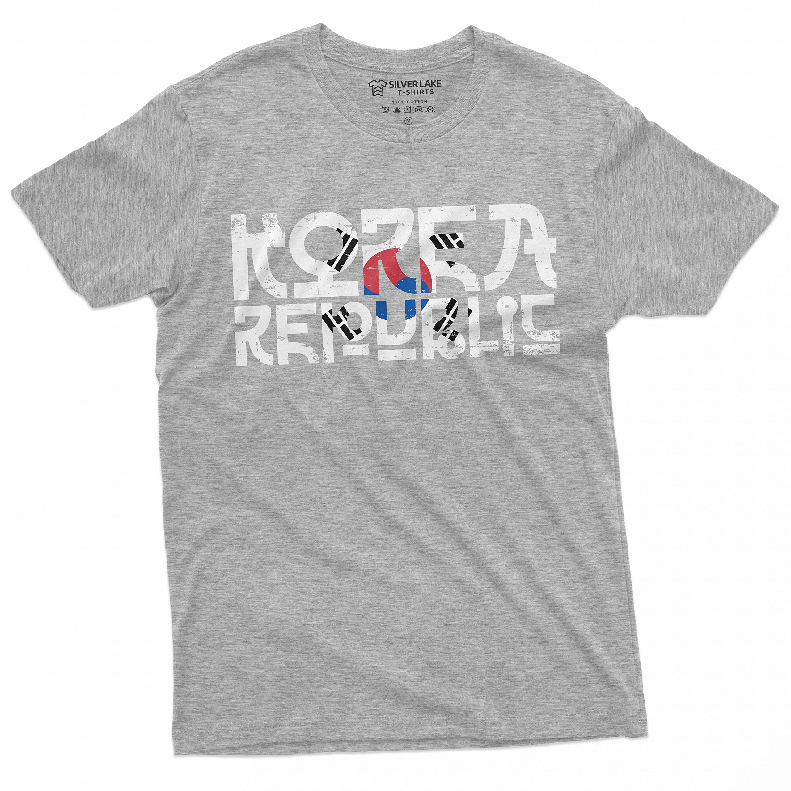 South Korea Flag T-Shirt for Men - Korean Republic ROK Daehan Minguk Graphic Tee - Perfect for Football Games, Travel & Patriotic Events