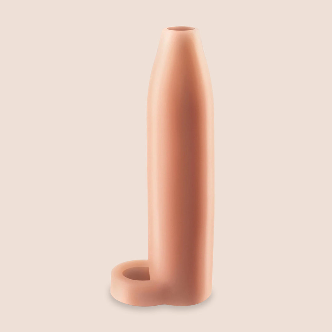 Fantasy X Tensions Real Feel Enhancer Sleeve with Ball Strap - Ultra Realistic Pleasure for Couples & Solo Play - Perfect for Spicing Up Your Intimate Moments