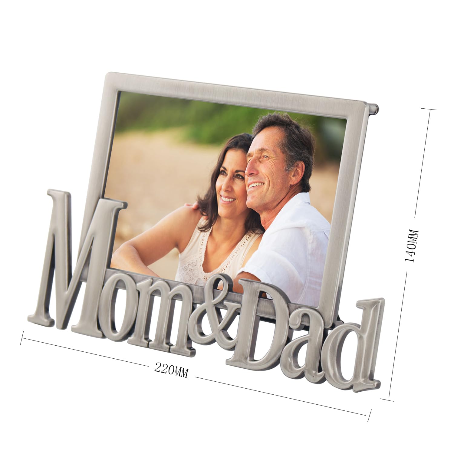 LASODY Elegant Picture Frame for Mom and Dad - Perfect Mother's Day Gift, Father's Day Gift, Birthday Gift - Ideal for Home Decor, Office Desk & Family Photo Display