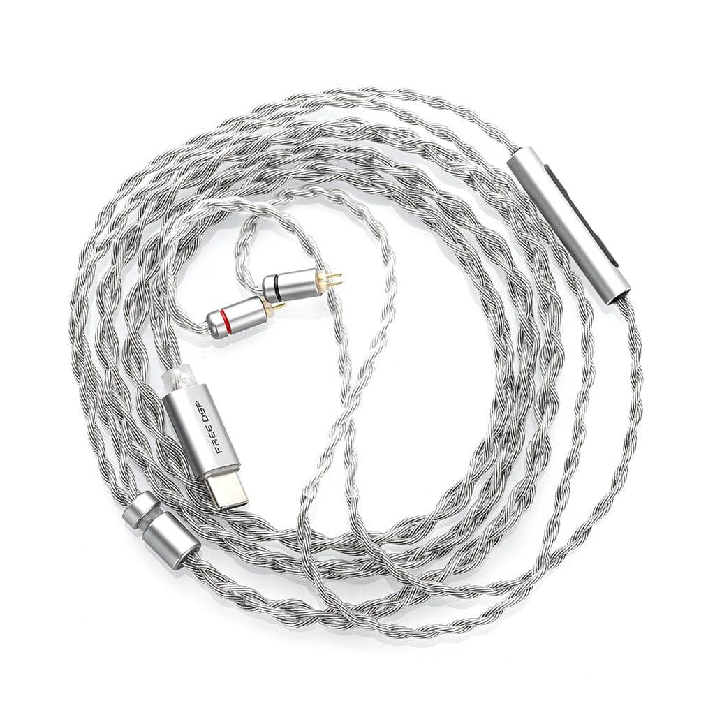 Moondrop Free DSP USB-C IEM Cable - High-Quality Audiophile Earphone Cable with Digital Signal Processing | Perfect for Music Lovers, Gamers & Studio Monitoring