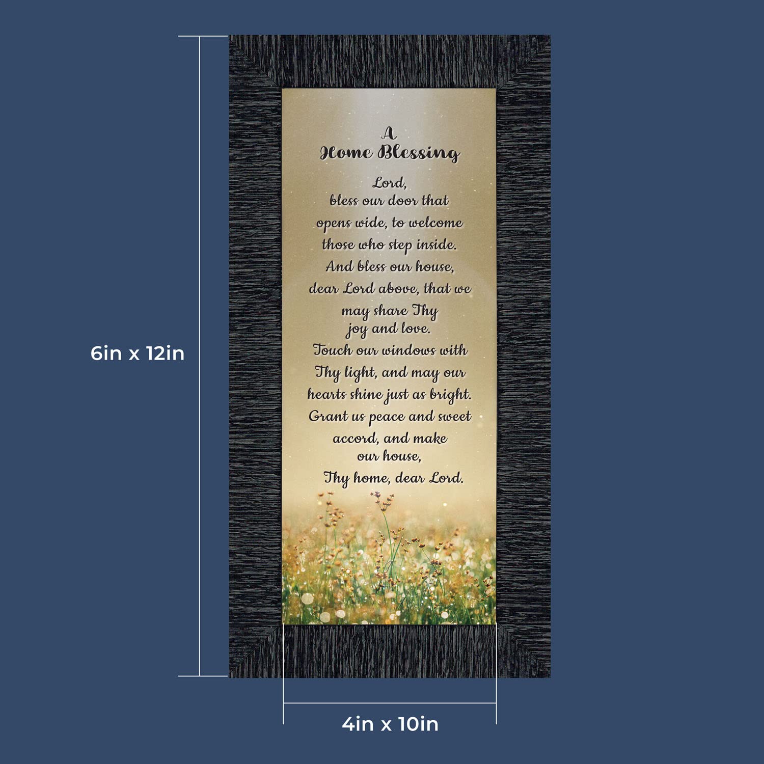 God Bless This Home Sign - Rustic Farmhouse Wall Decor for Christian Blessing - Perfect for Living Room, Bedroom & Entryway