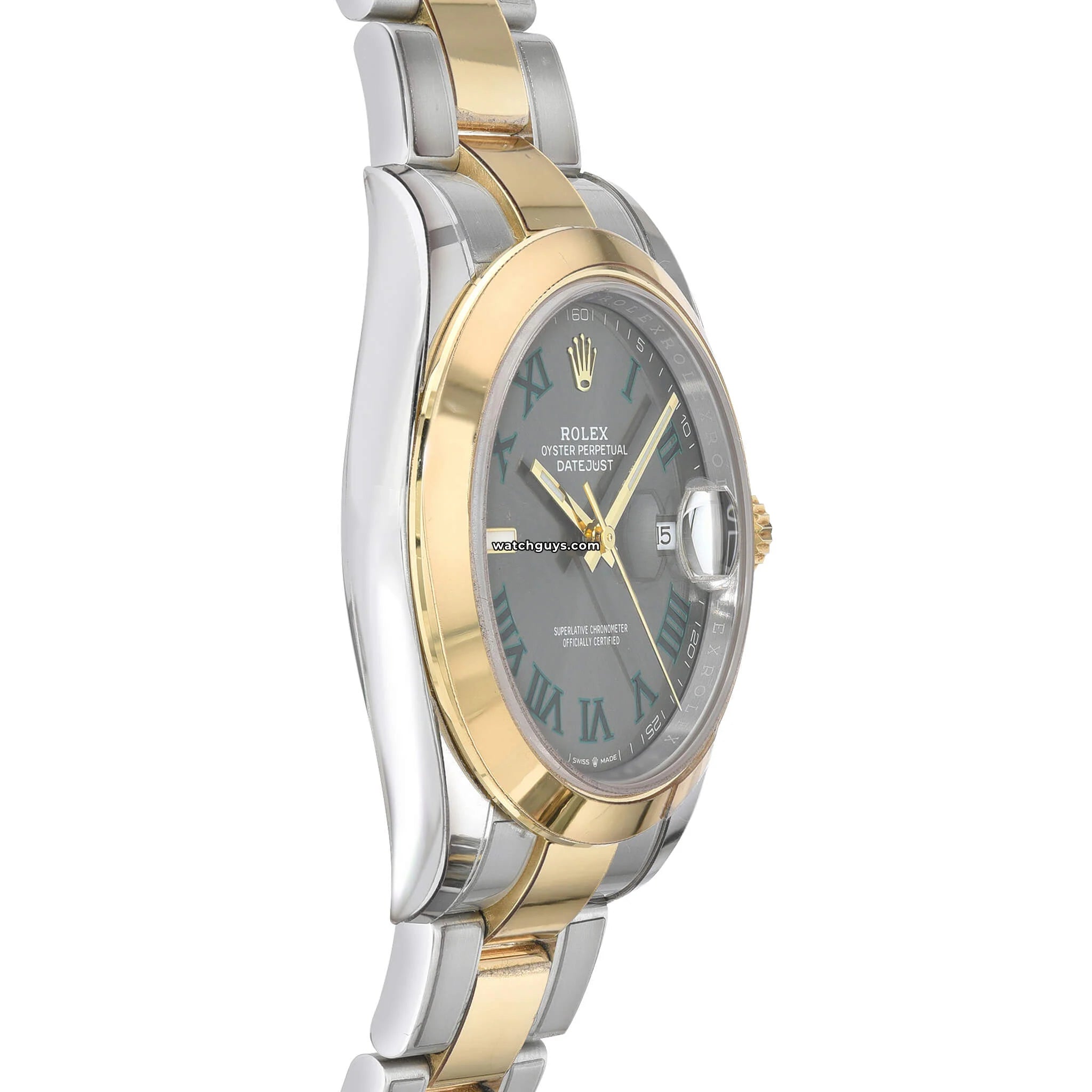 Rolex Datejust 126303 Wimbledon Men's Watch - Luxury Automatic Stainless Steel & Gold Watch with Green Roman Dial - Perfect for Business, Formal Events & Special Occasions