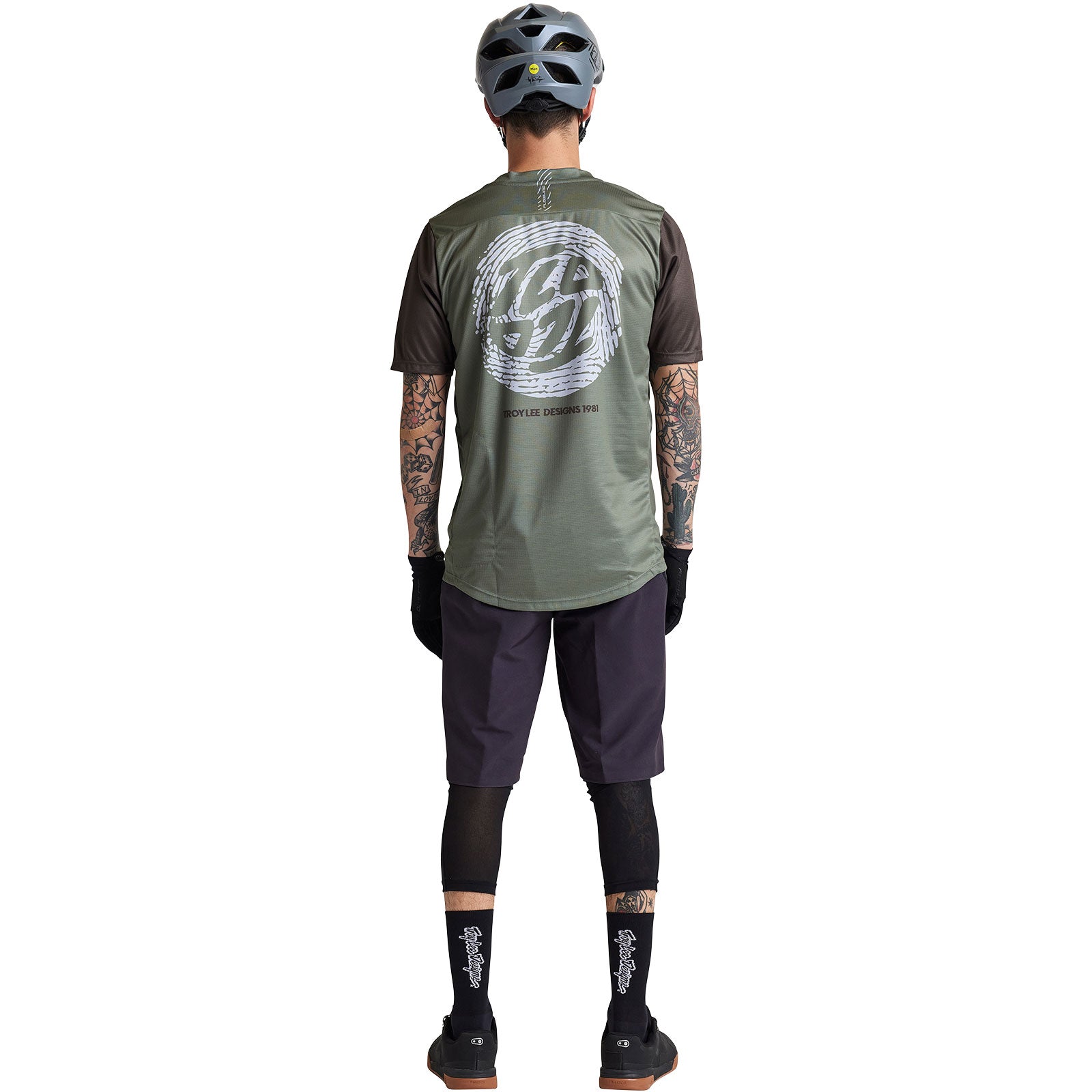 Flowline SS Jersey Flipped Olive - Comfortable Short Sleeve Performance Shirt for Cycling, Running & Outdoor Sports