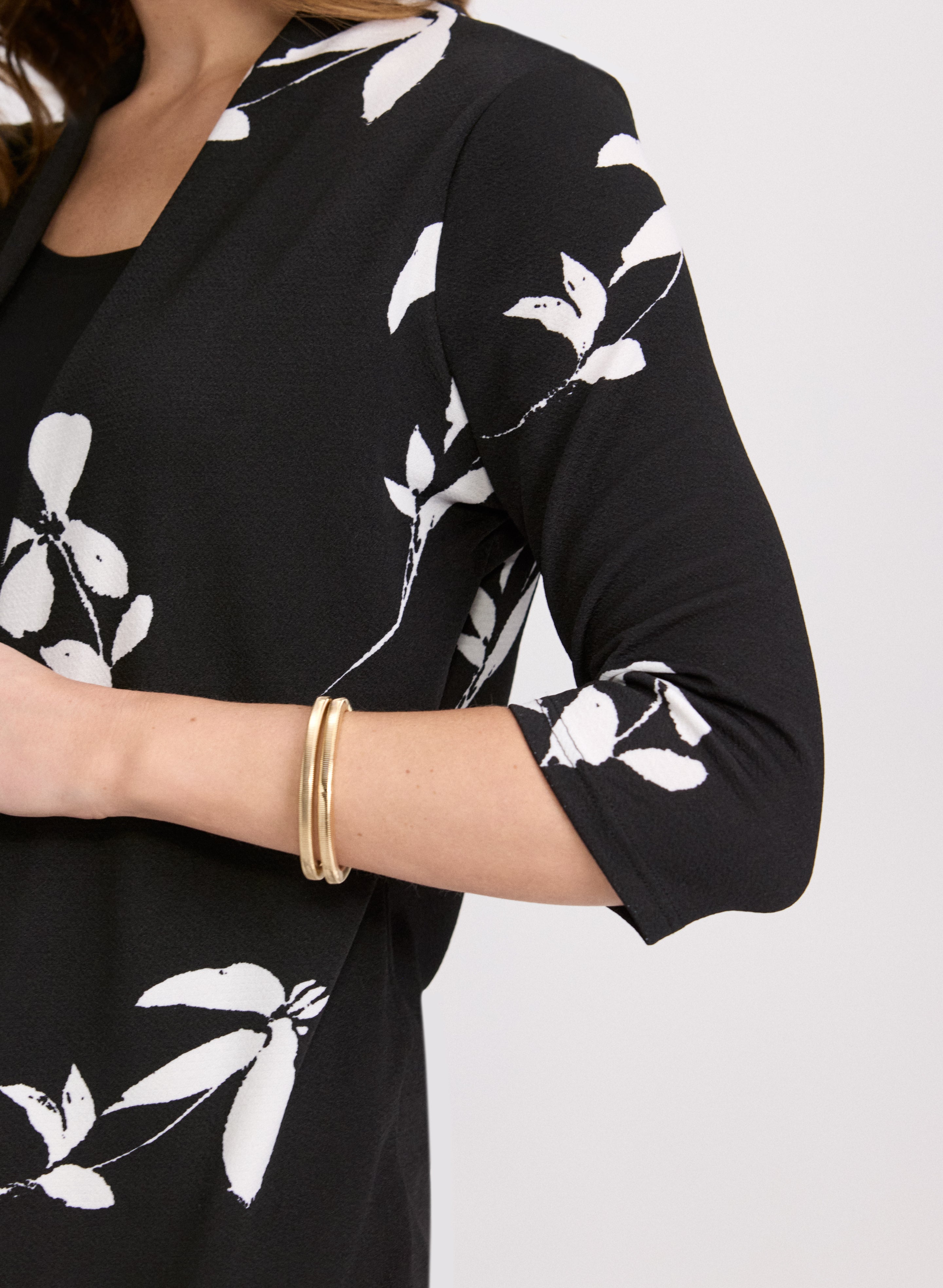 Floral Print Illusion Top for Women - Elegant Blouse for Spring & Summer, Perfect for Parties, Dates & Office Wear