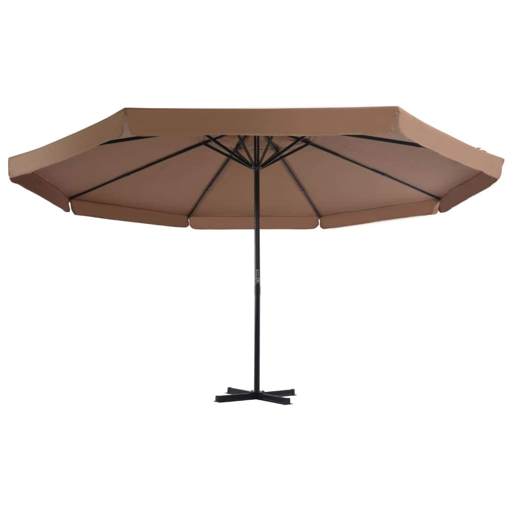 Fast Shipping 16' White Aluminum Beach Umbrella - UV Protection Sunshade for Patio, Garden & Outdoor Use | Perfect for Beach, Poolside & Backyard Relaxation