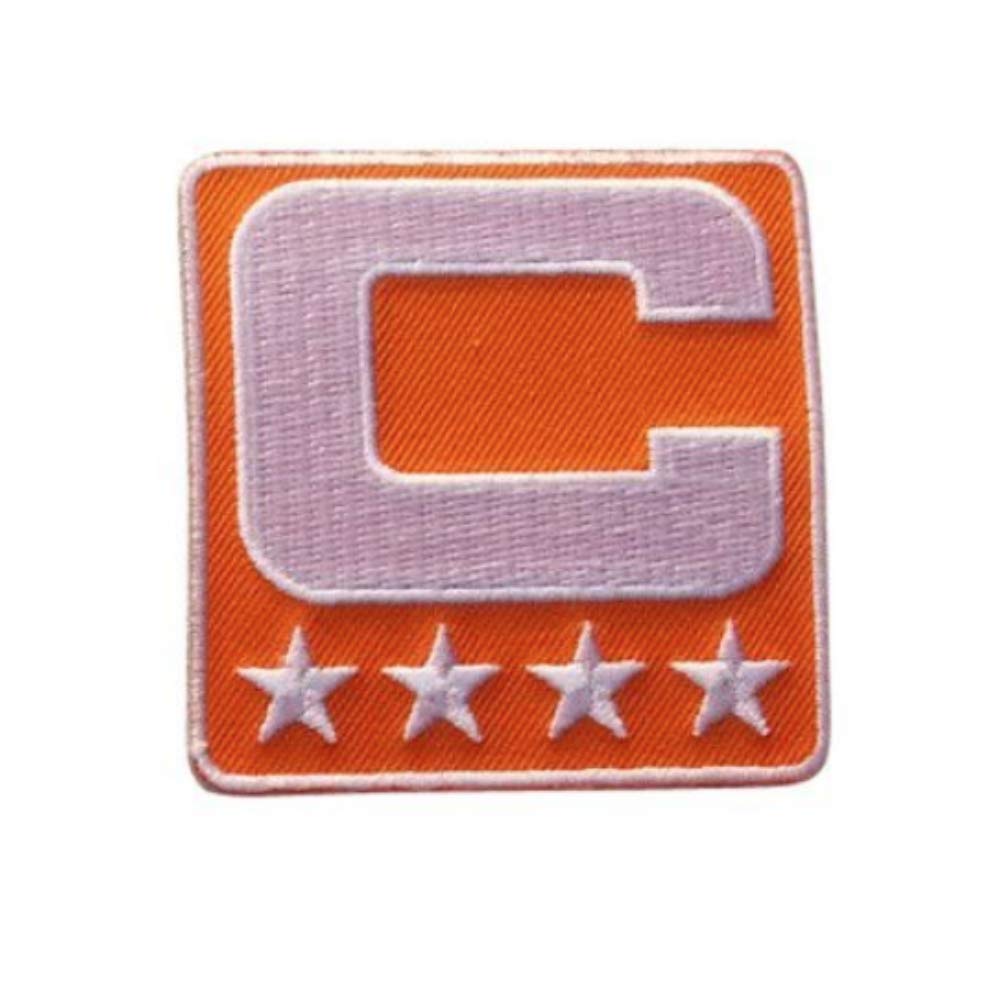 Orange Captain C Iron-On Patch for Football Jerseys - Cleveland Browns Team Emblem - Perfect for Customizing Jerseys, Jackets & Sports Apparel