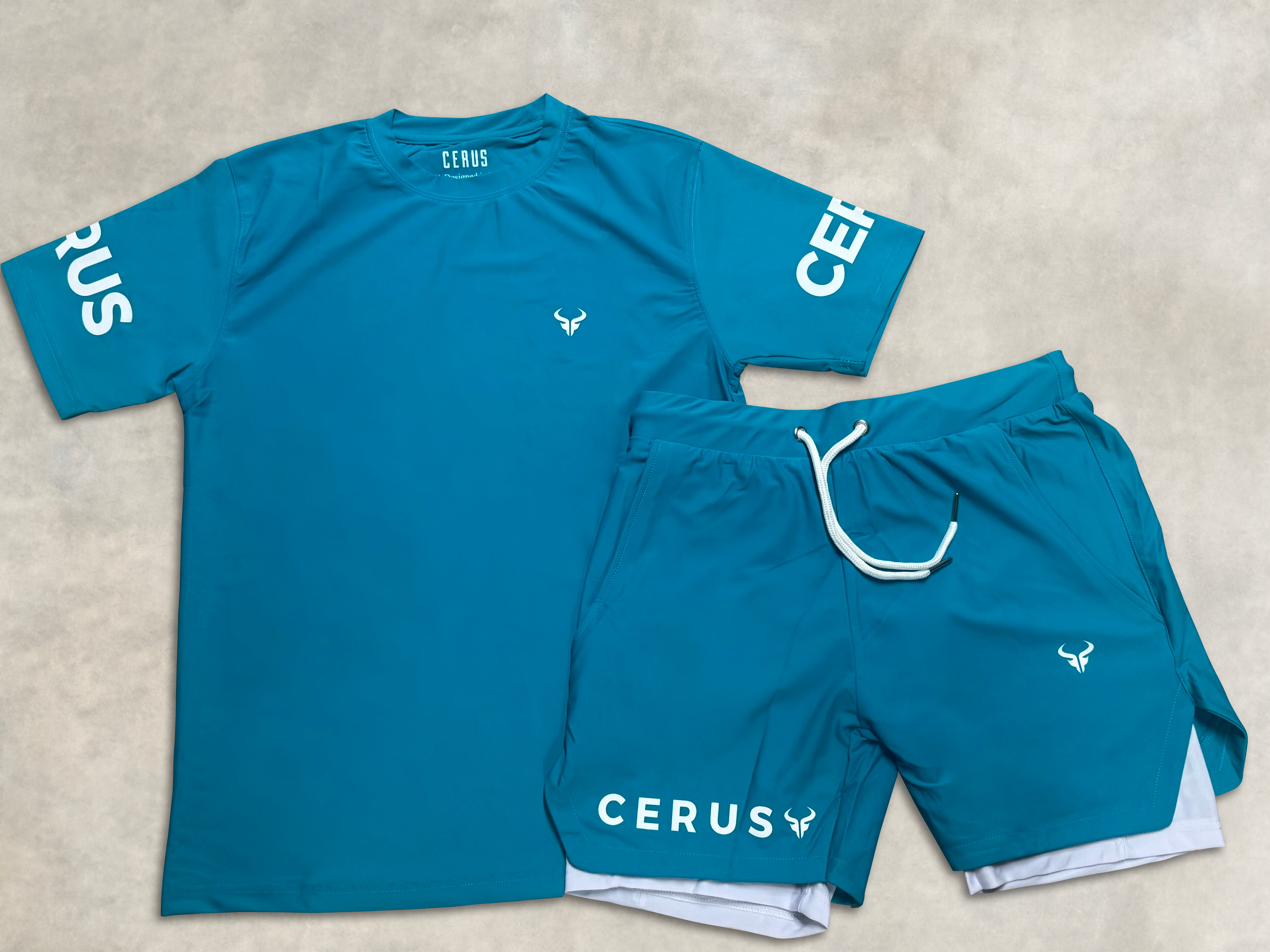 Cerus Teal Apex Men's T-Shirt - Premium Cotton Casual Tee for Men | Comfortable Everyday Wear for Gym, Work & Outings