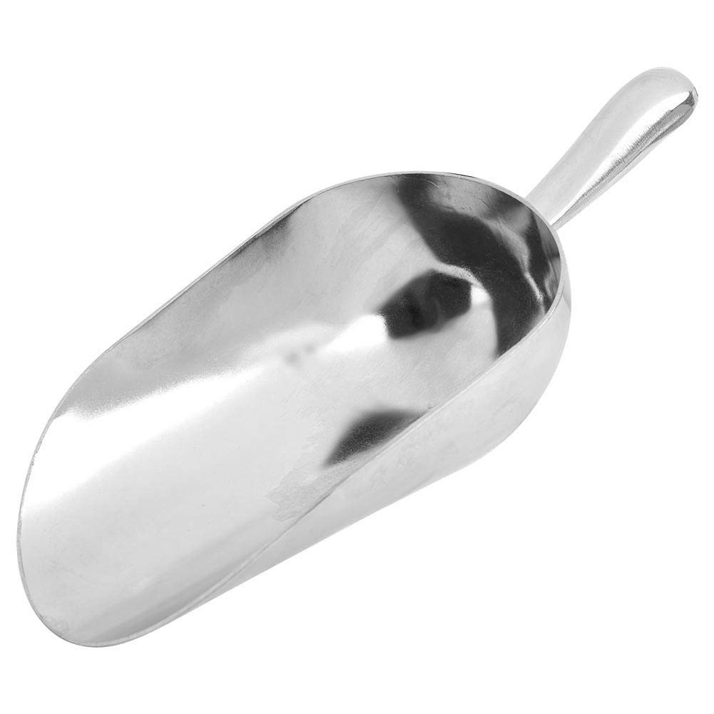 Premium Zinc Alloy Ice Scoop for Kitchen, Bar & Party - Heavy Duty Metal Candy & Flour Scooper - Perfect for Home Baking, Buffet Serving & Cocktail Making