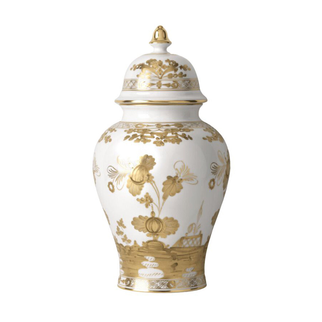 Oriente Italiano Aurum Ceramic Vase - Handcrafted Italian Home Decor for Living Room, Dining Table & Wedding Centerpieces