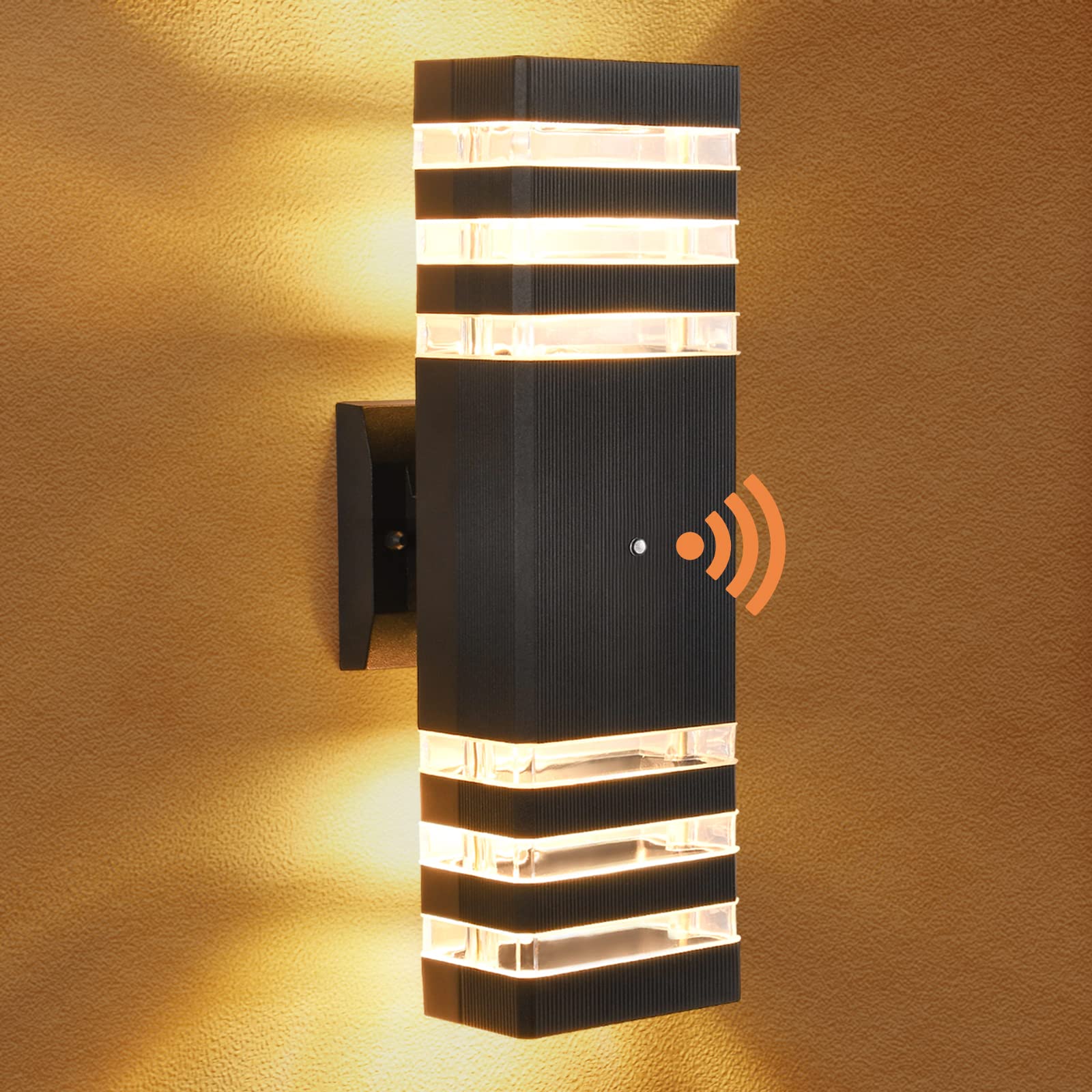 Dusk to Dawn Outdoor Wall Light - Black Waterproof Exterior Wall Mount Light Fixture for House, Garage, Porch | Perfect for Pathway, Entryway, and Garden Lighting