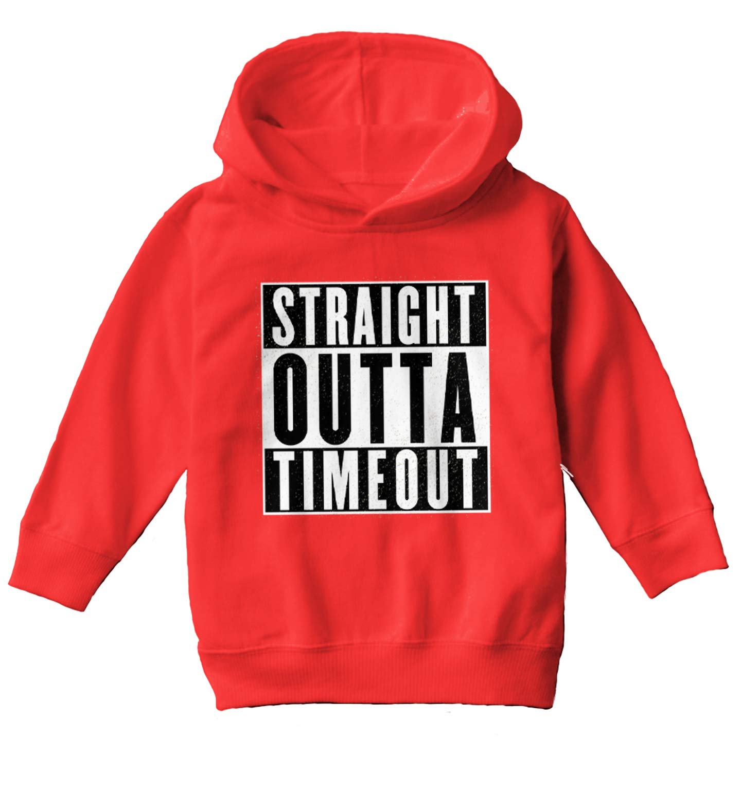 Haase Unlimited Straight Outta Timeout - Trouble Maker Toddler & Youth Fleece Hoodie | Soft Warm Pullover for Kids | Perfect for Playdates, School & Outdoor Activities