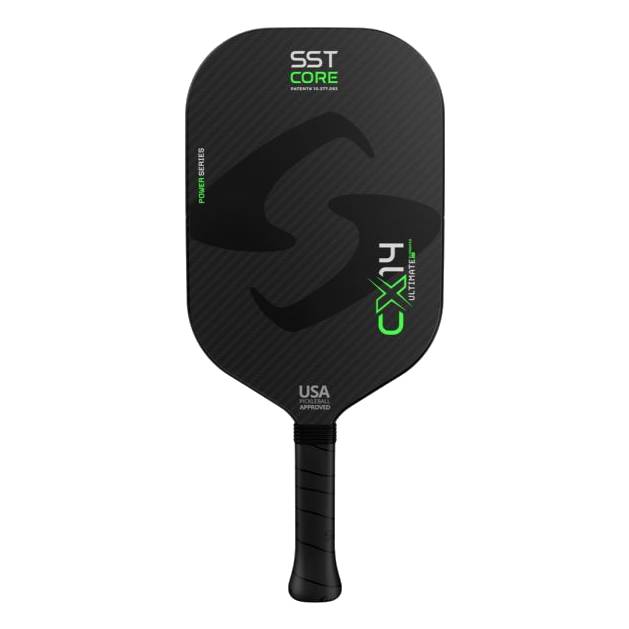 **Gearbox CX14E Ultimate Power Pickleball Paddle - Lightweight 8.5 oz, High-Performance Carbon Fiber Face, Comfort Grip (Green) - Perfect for Competitive Play & Recreational Games**