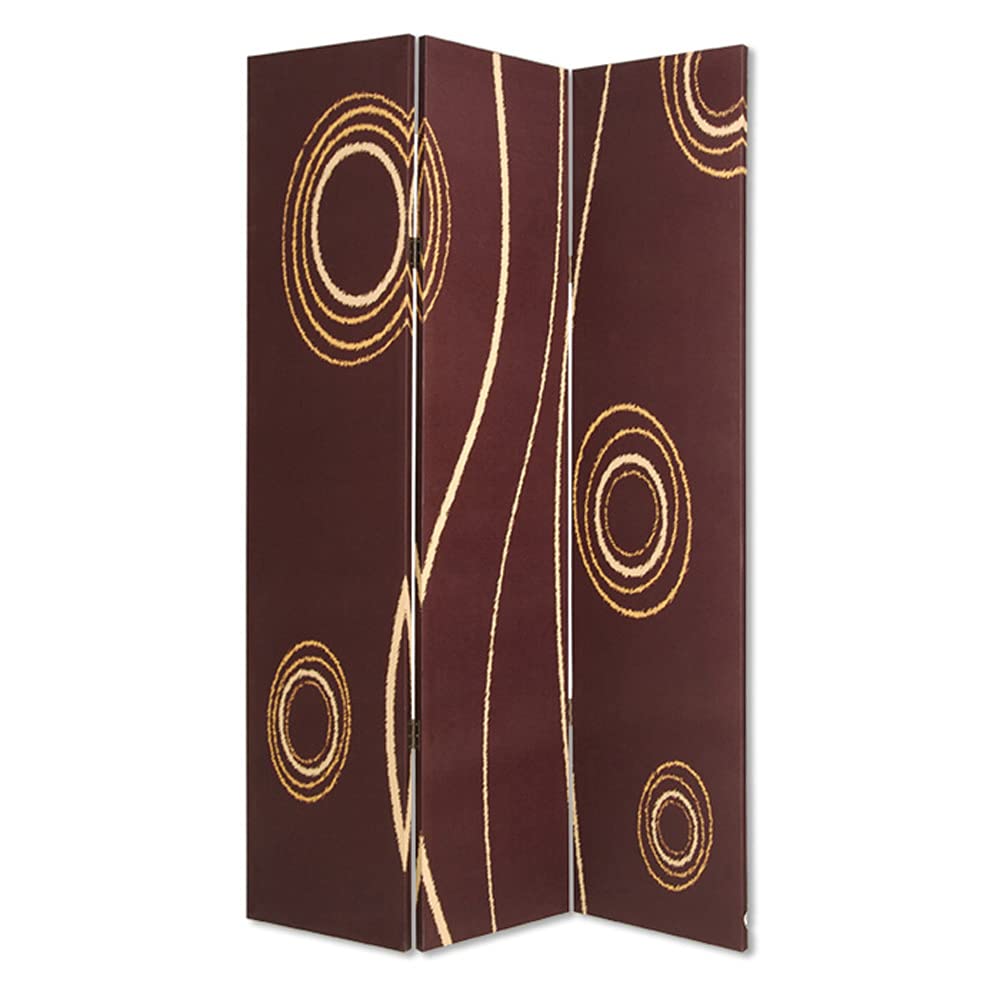 Screen Gems Devon Room Divider - 6-Panel Folding Privacy Partition for Home & Office - Perfect for Creating Separate Spaces in Living Rooms, Bedrooms, or Workspaces