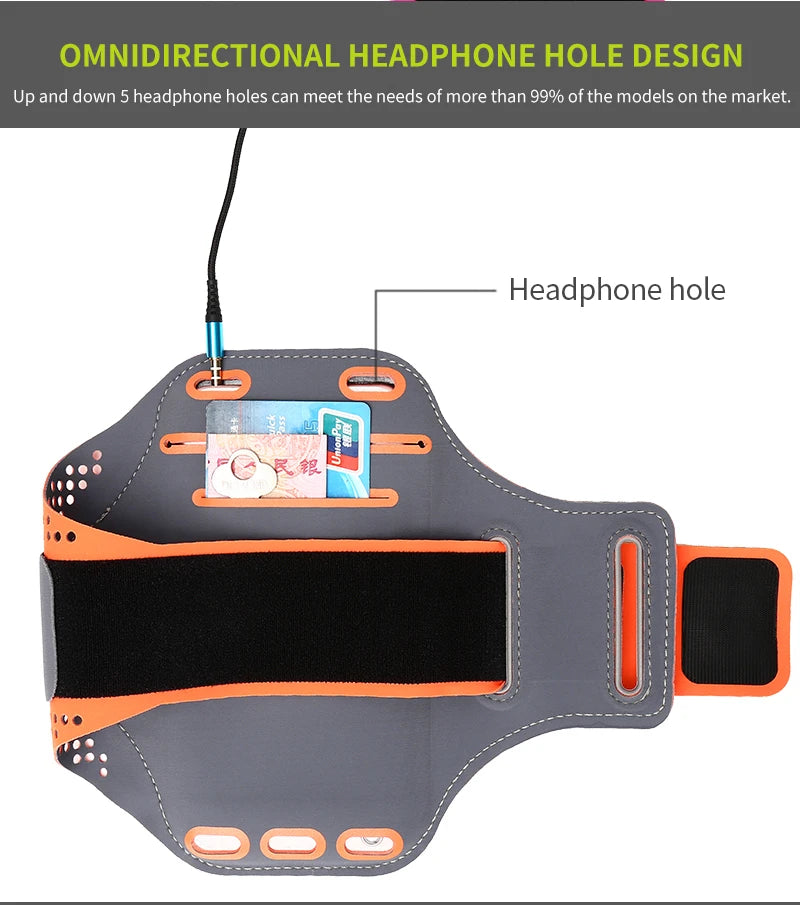 iPhone 15 Armband for Running & Outdoor Sports - Waterproof Phone Holder for Gym, Hiking, Cycling & Fitness Activities