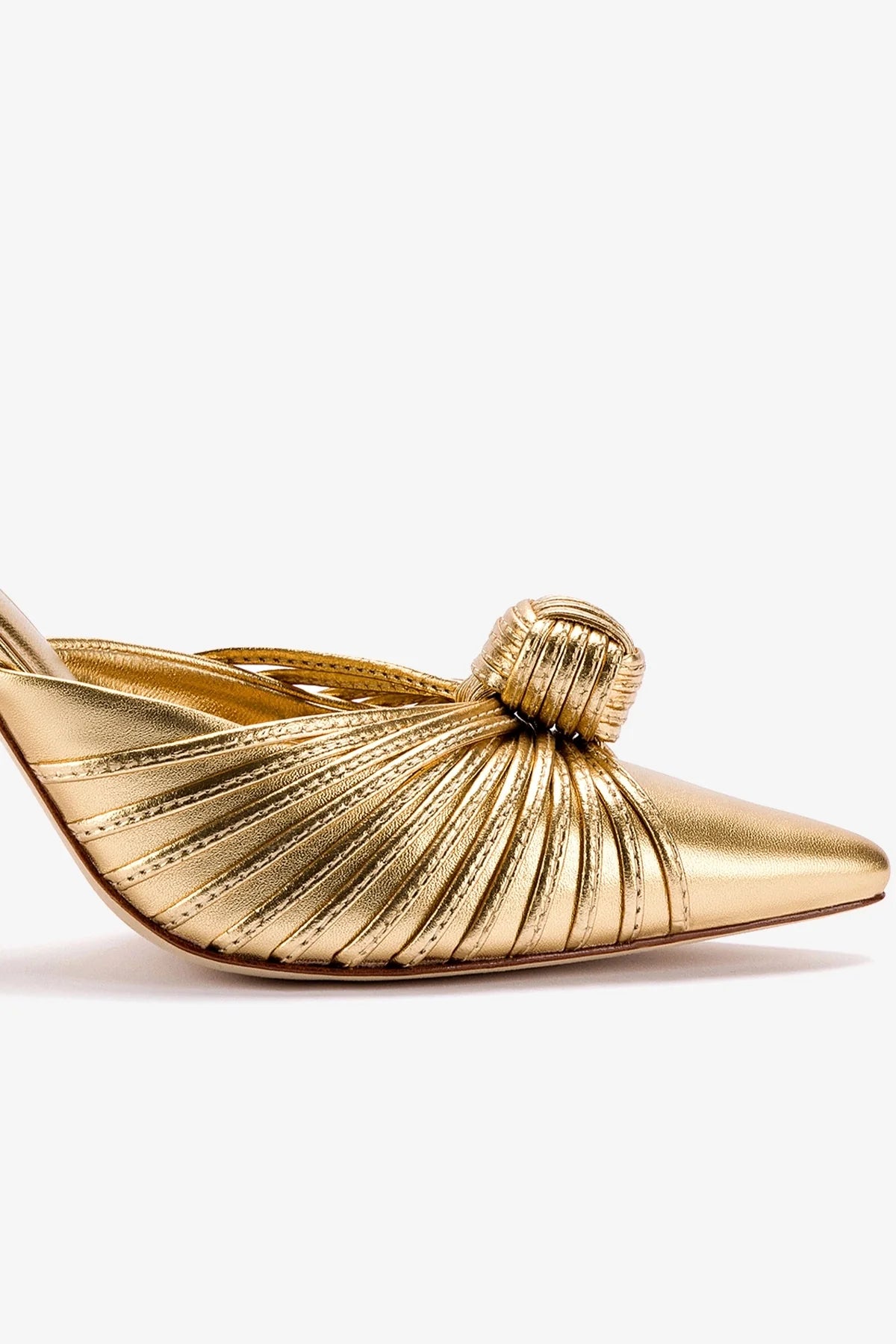 Valerie Gold Metallic Leather Pumps - Elegant High Heels for Women, Perfect for Parties, Weddings & Evening Events