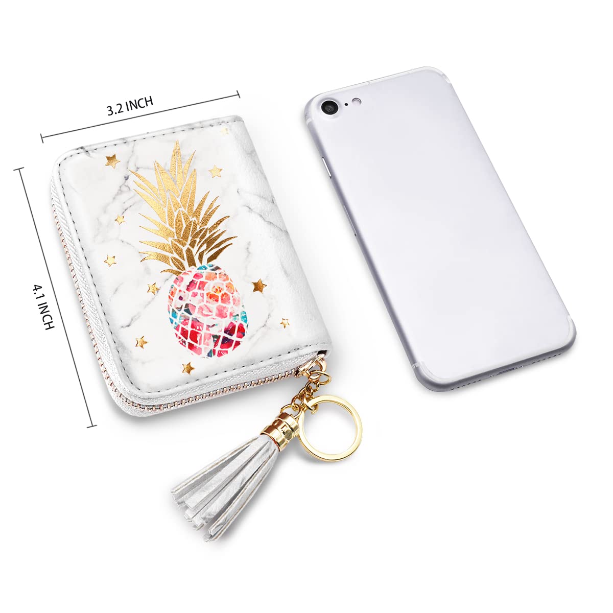 Stylish RFID Blocking Glitter Credit Card Holder for Women - Compact & Secure Small Wallet for Credit Cards, ID & Cash - Perfect for Travel, Shopping & Everyday Use