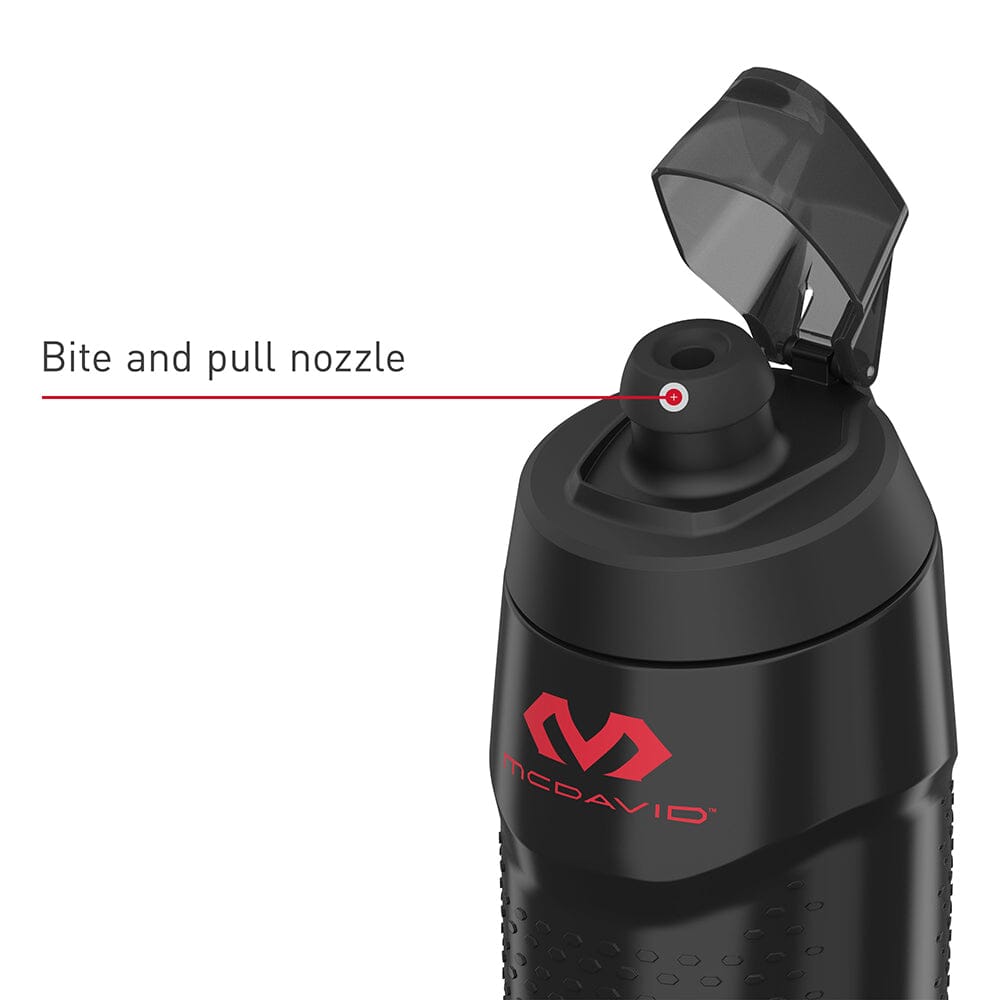 McDavid Sport Gamer 32oz Squeeze Water Bottle - Leak Proof Sports Drink Container for Gym, Workout & Outdoor Activities