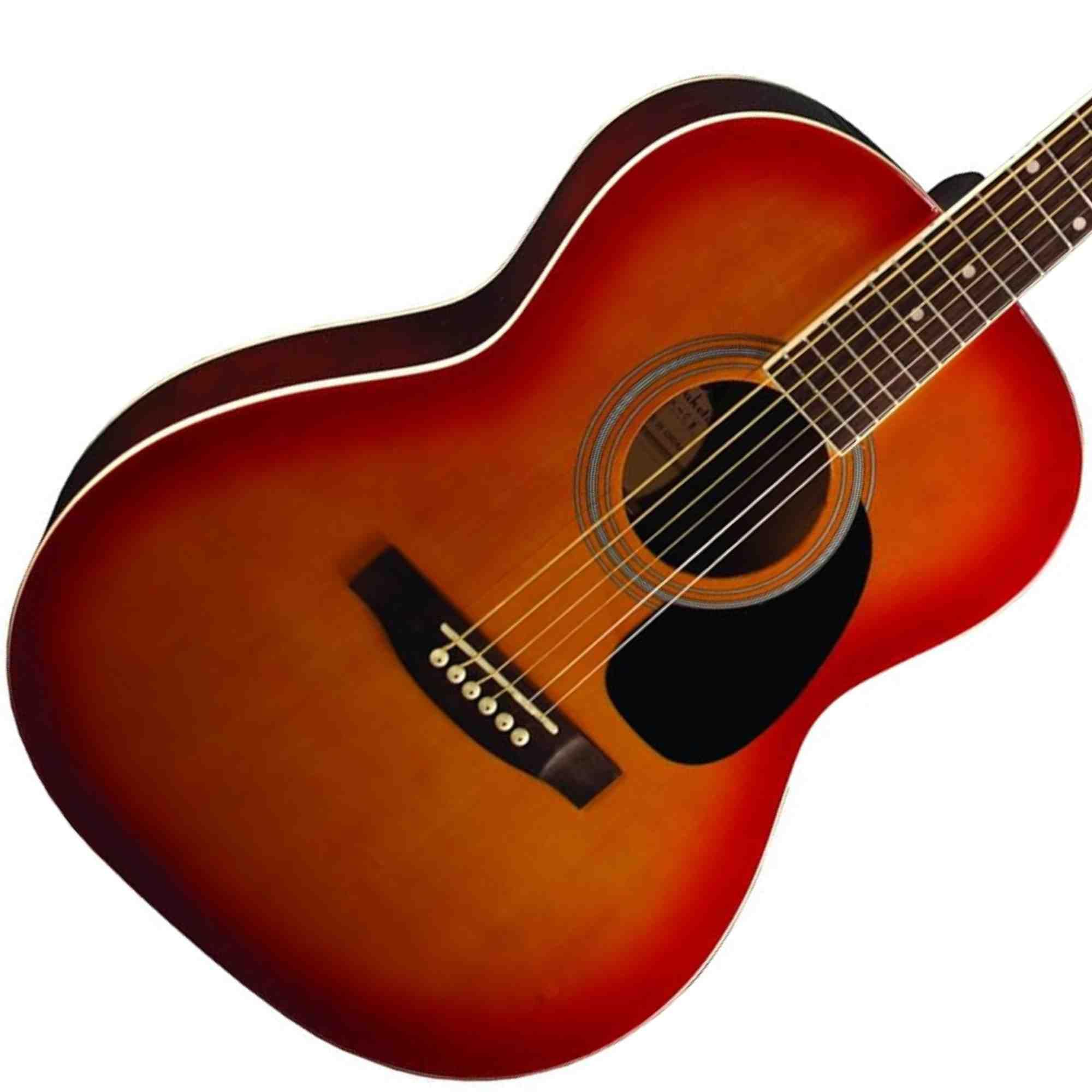 INDIANA 6-String Acoustic Guitar for Right-Handed Players - Cherry Sunburst Finish (IDA-CB) | Perfect for Beginners, Camping & Live Performances